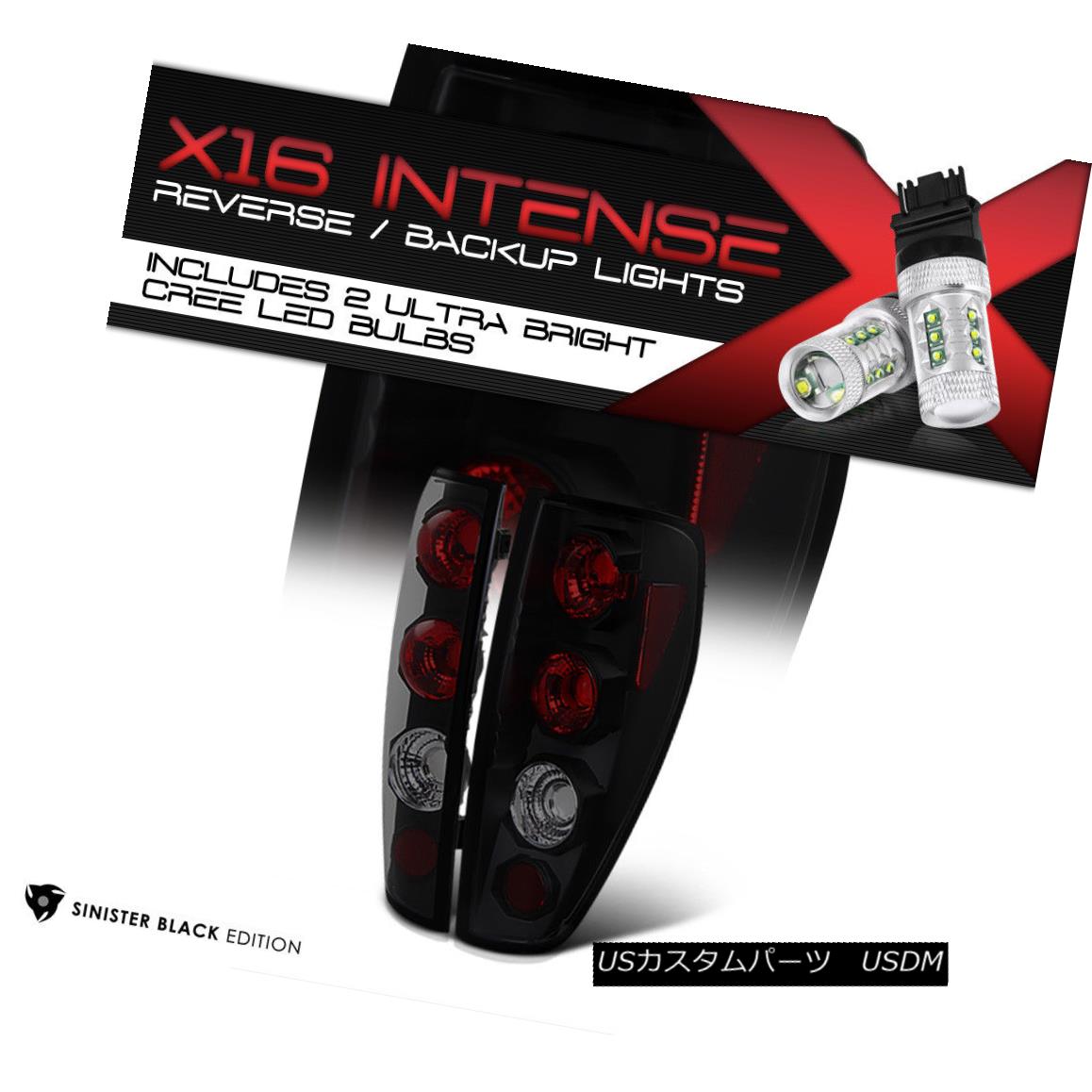 テールライト [Cree LED Backup] DARKEST SMOKE 2004-2012 GMC Canyon Chevy Colorado Tail Lights [クリーLEDのバックアップ] DARKEST SMOKE 2004-2012 GMC Canyon Chevyコロラドテールライト 【並行輸入品】