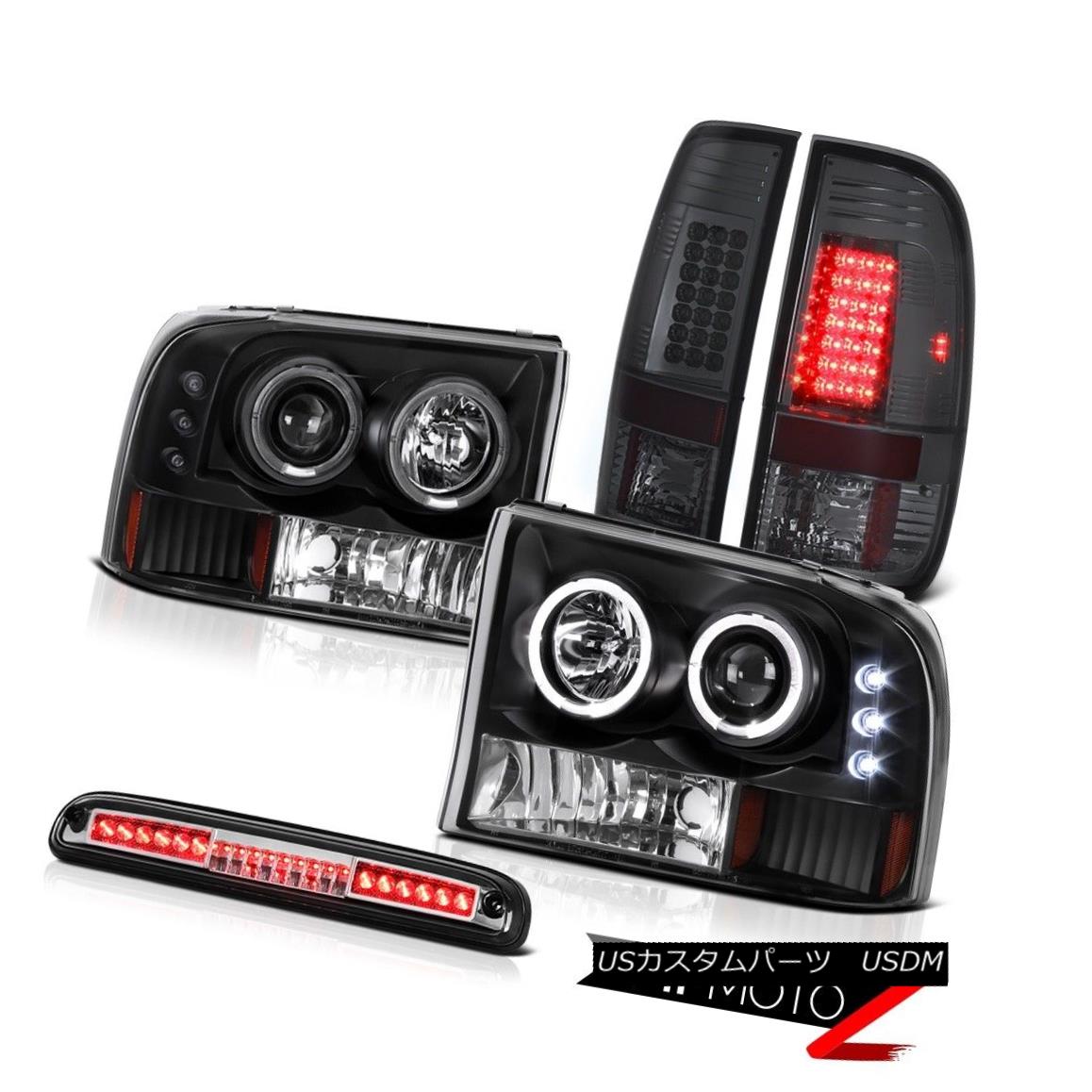 テールライト 99-04 F250 Harley Davidson Black Headlight Signal TailLight 3rd Brake Cargo LED 99-04 F250ハーレーダビッドソンブラックヘッドライト信号テールライト第3ブレーキカーゴLED 【並行輸入品】