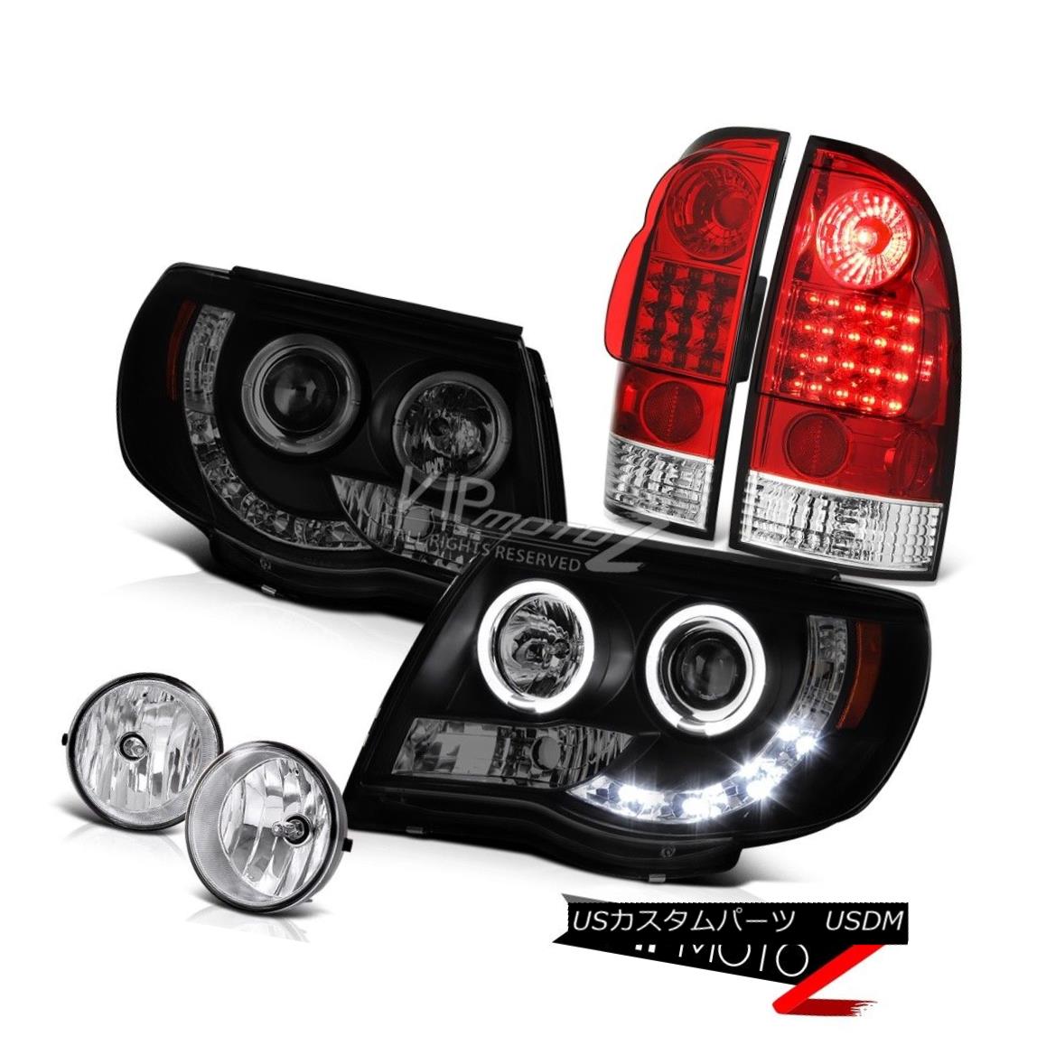 テールライト Smoke Halo Headlights LED Tail Lights Red Fog Lamps 05 06 07 08 09 10 11 Tacoma スモークハローヘッドライトLEDテールライトレッドフォグランプ05 06 07 08 09 10 11タコマ 【並行輸入品】 63,162円