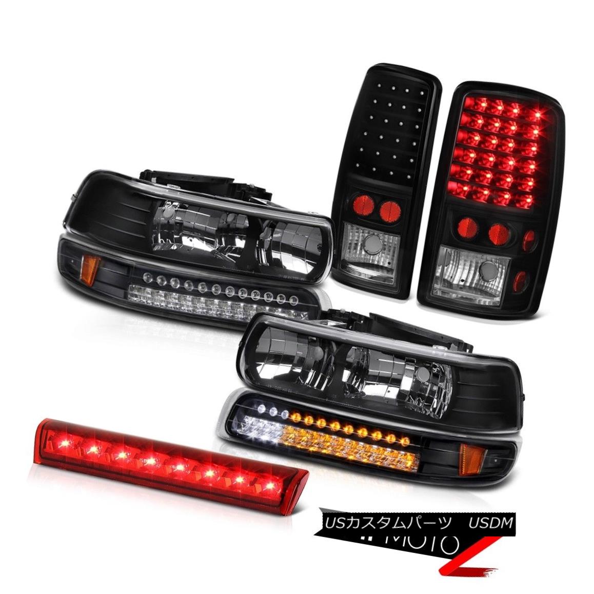 テールライト Left Right Headlights SMD Black LED Taillights 3rd Red 00 02 03 05 06 Tahoe 4.8L 左ライトヘッドライトSMDブラックLEDテールライト第3赤00 02 03 05 06タホ4.8L 【並行輸入品】