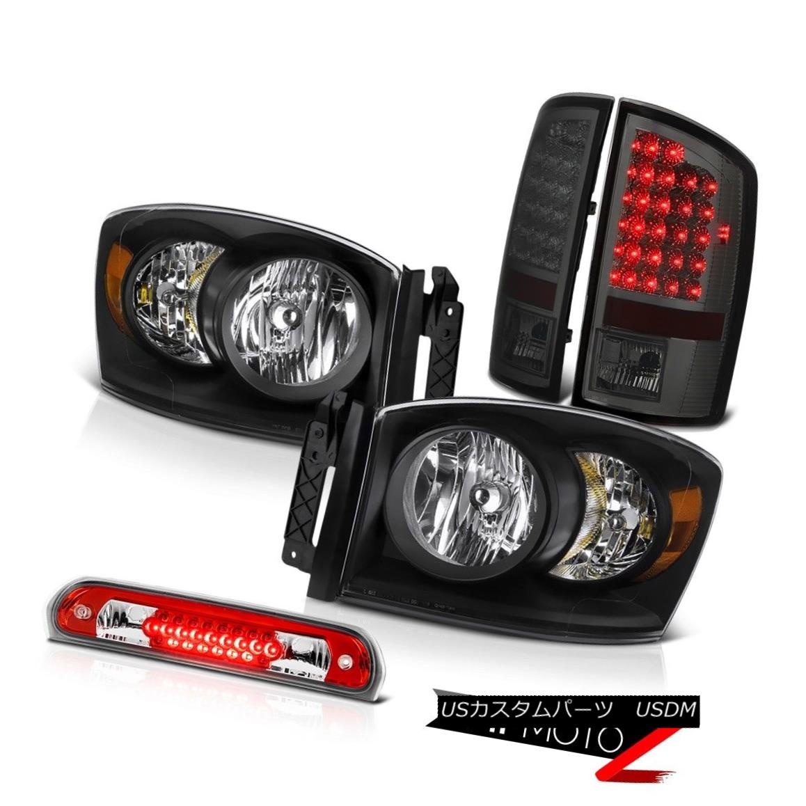 テールライト Inky Headlights L.E.D Tail Lights Smoke High Brake Cargo LED 07 08 Ram PowerTech InkyヘッドライトL.E.DテールライトSmoke High Brake Cargo LED 07 08 Ram PowerTech 【並行輸入品】