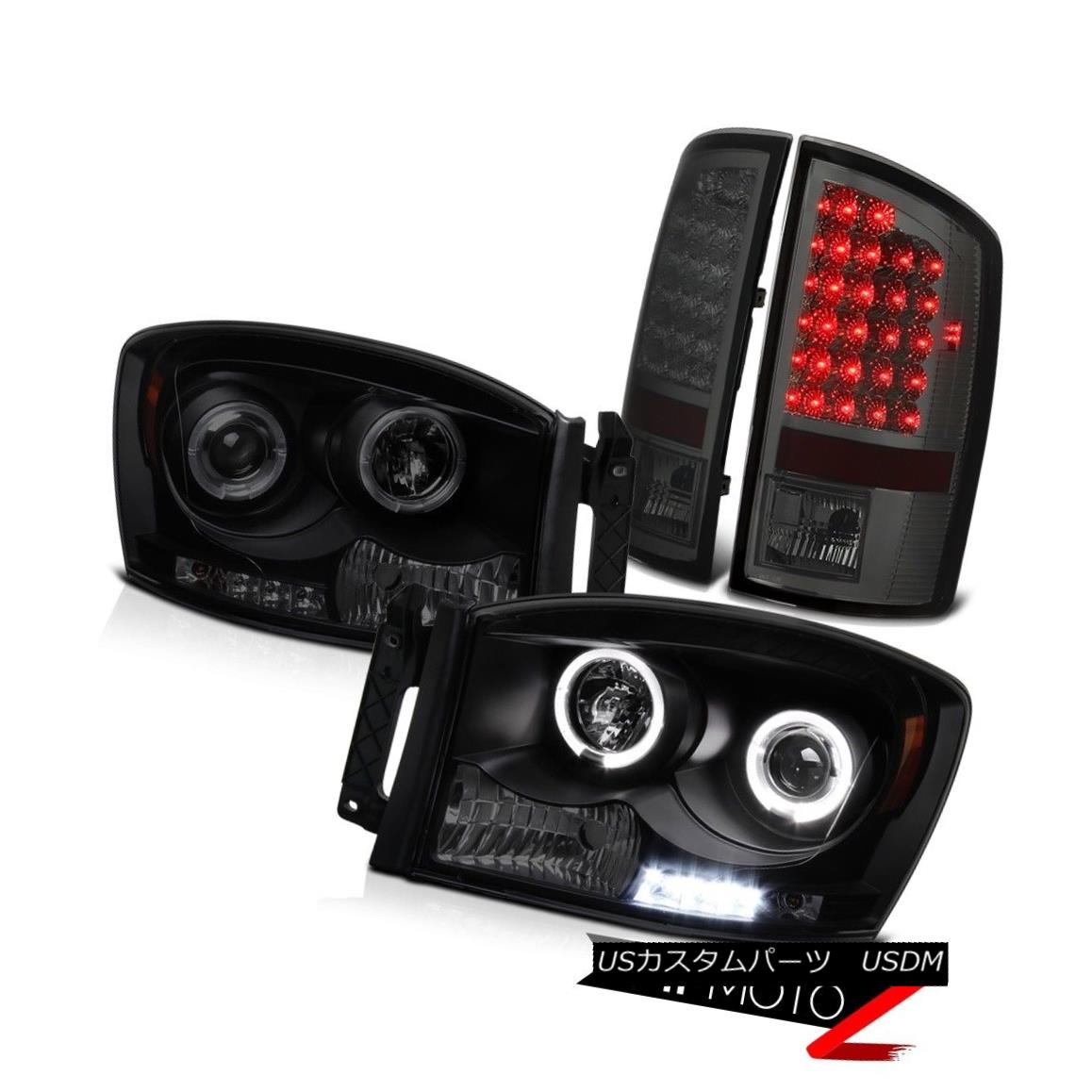 テールライト Angel Eye Headlight Smoke Brake \