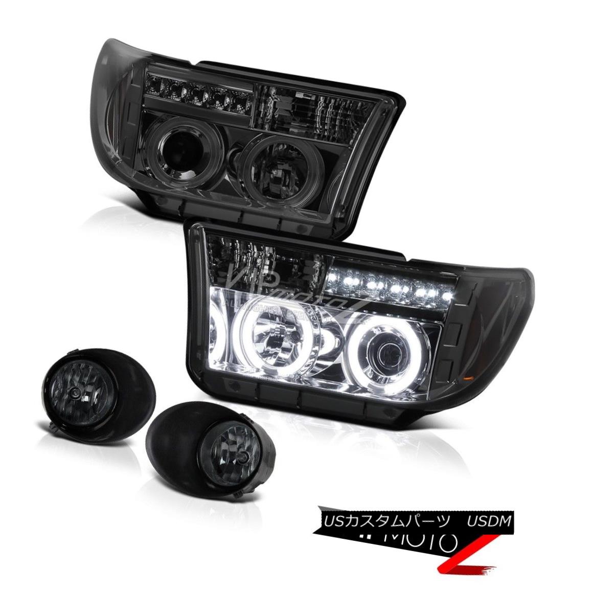 テールライト 07-13 Tundra ^CCFL^ Smoke Halo Projector Headlight+Smoke Front Fog Light Lamp 07-13ツンドラ^ CCFL ^スモークハロープロジェクターヘッドライト+スモーク eフロントフォグライトランプ 【並行輸入品】 63,162円