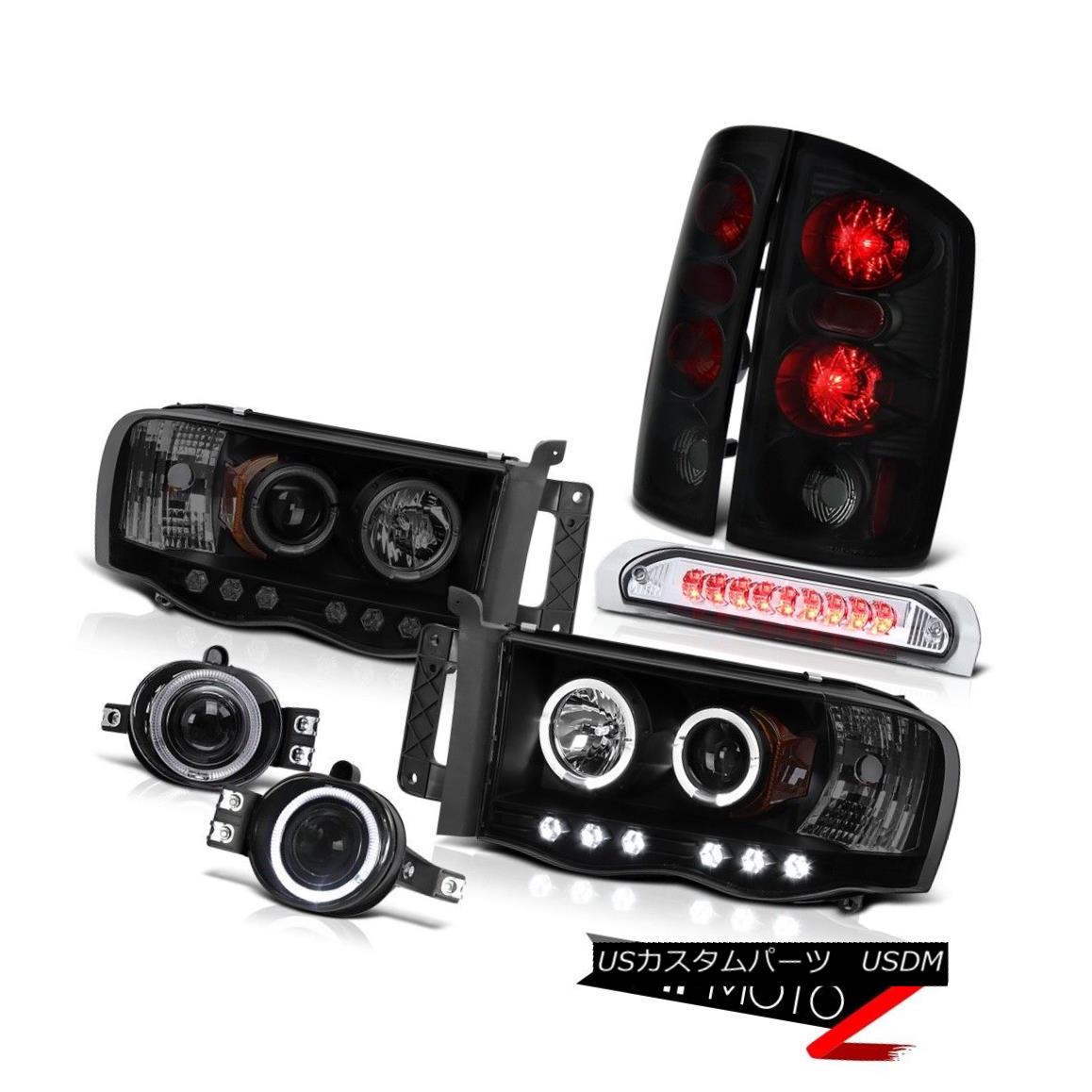 テールライト Ram 02-05 ST Dual Halo Headlight Smoke Tail Lamps Projector Fog Third Brake LED Ram 02-05 STデュアルヘイローヘッドライト煙テールランププロジェクターフォグ第3ブレーキLED 【並行輸入品】