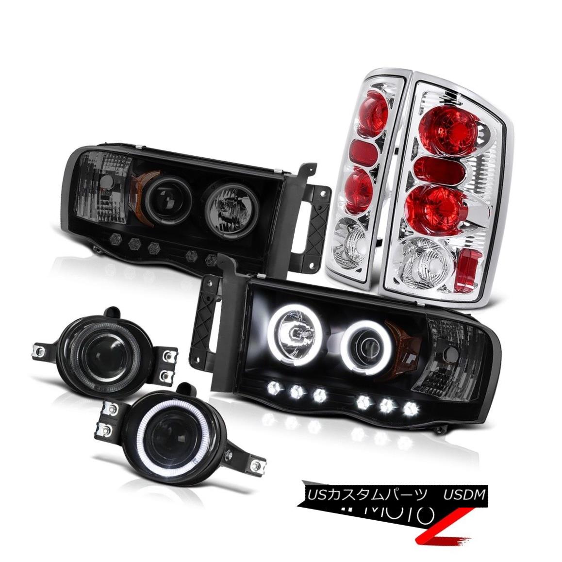 テールライト 02 03 04 05 Ram PowerTech ST Tinted CCFL Halo Headlight Red Clear Tail Light Smk 02 03 04 05 Ram PowerTech ST着色CCFLハローヘッドライトレッドクリアテールライトSmk 【並行輸入品】
