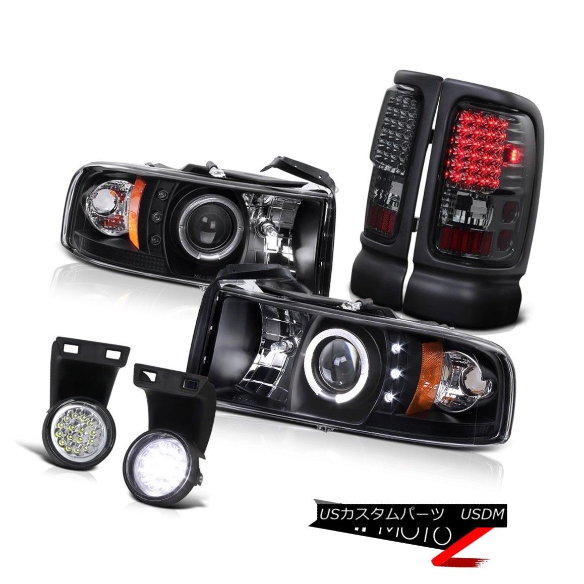 テールライト 94-01 RAM 1500/2500/3500 L+R Halo Projector Headlight+Led Taillamp+Led Fog Light 94-01 RAM 1500/2500/3500 L + Rハロープロジェクターヘッドライト+ Led Taillamp + Ledフォグライト 【並行輸入品】