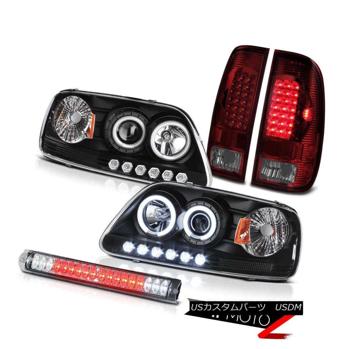 テールライト Brightest CCFL Halo Headlight LED Bulb Brake Tail Light Chrome 99-01 F150 Lariat 最も明るいCCFLハローヘッドライトLEDバルブブレーキテールライトクローム99-01 F150 Lariat 【並行輸入品】 62,315円