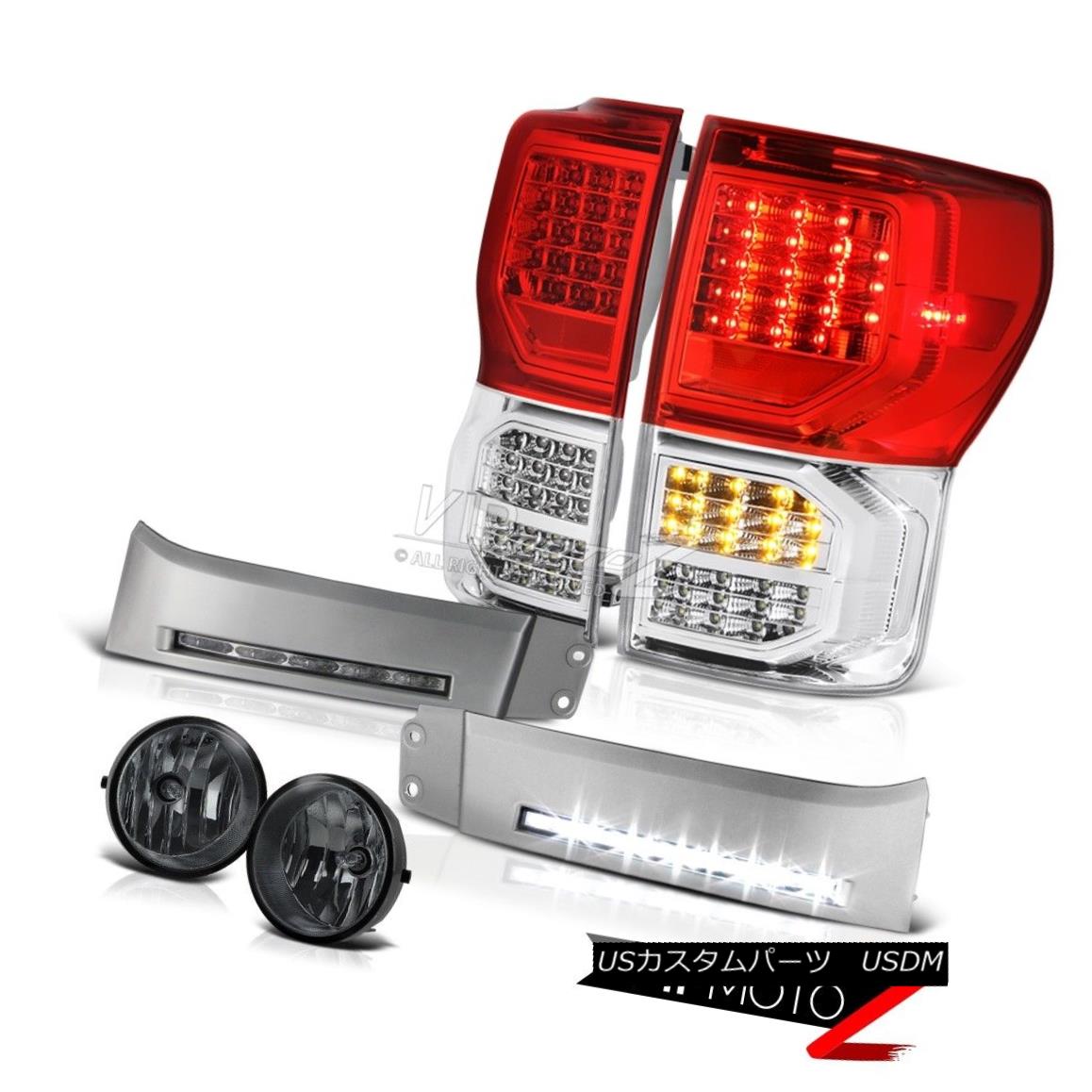 テールライト 2007-2013 Toyota Tundra Limited Rosso Red Taillights Silver Bumper DRL Foglights 2007-2013 Toyota Tundra LimitedロッソレッドティアライズシルバーバンパーDRLフォグライト 【並行輸入品】