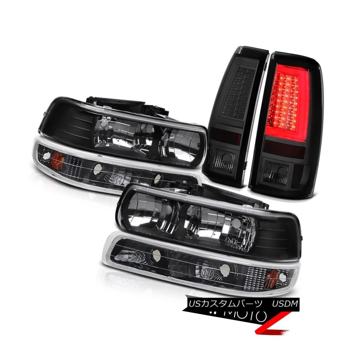テールライト 99-02 Silverado 4.3L Smoked Taillights Turn Signal Headlamps Light Bar Assembly 99-02 Silverado 4.3Lターンシグナルヘッドランプライトバーアセンブリ 【並行輸入品】