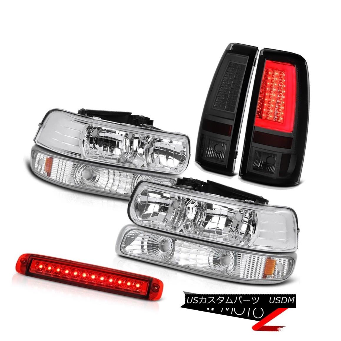 テールライト 1999-2002 Silverado 3500 Dark Smoke Taillights Roof Cargo Lamp Bumper Headlamps 1999-2002シルバラード3500ダークスモークテールライトルーフカーゴランプバンパーヘッドランプ 【並行輸入品】