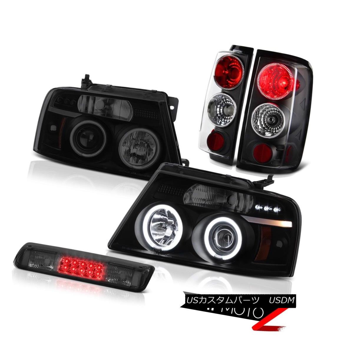 テールライト 04-08 Ford F150 XL Phantom Smoke High Stop Lamp Headlights Black Taillights LED 04-08 Ford F150 XLファントムスモークハイストップランプヘッドライトブラックテールライトLED 【並行輸入品】