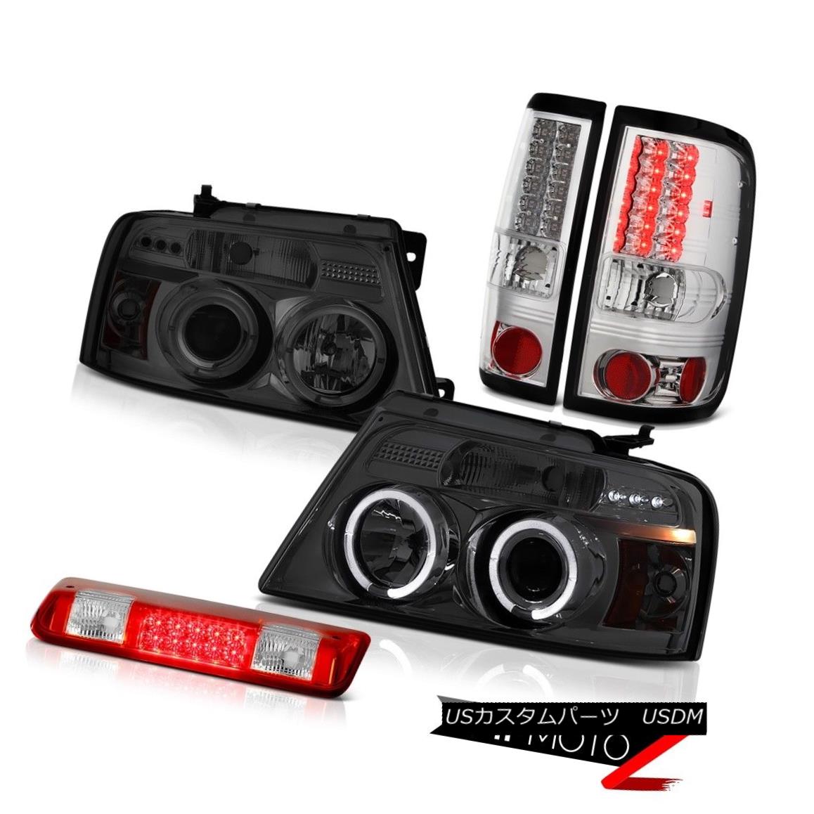 テールライト 04-08 Ford F150 XL Red 3rd Brake Light Headlamps Tail Lamps LED \
