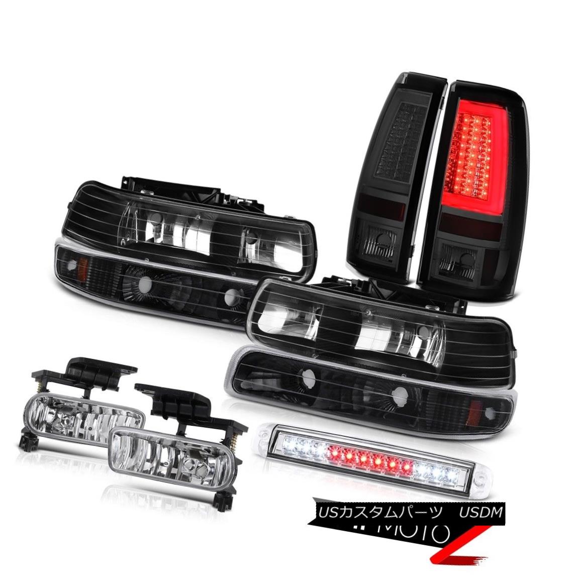 テールライト 99-02 Silverado 3500 Tail Lights Chrome Roof Cargo Light Headlights Fog Assembly 99-02 Silverado 3500テールライトクローム屋根カーゴライトヘッドライトフォグアセンブリ 【並行輸入品】