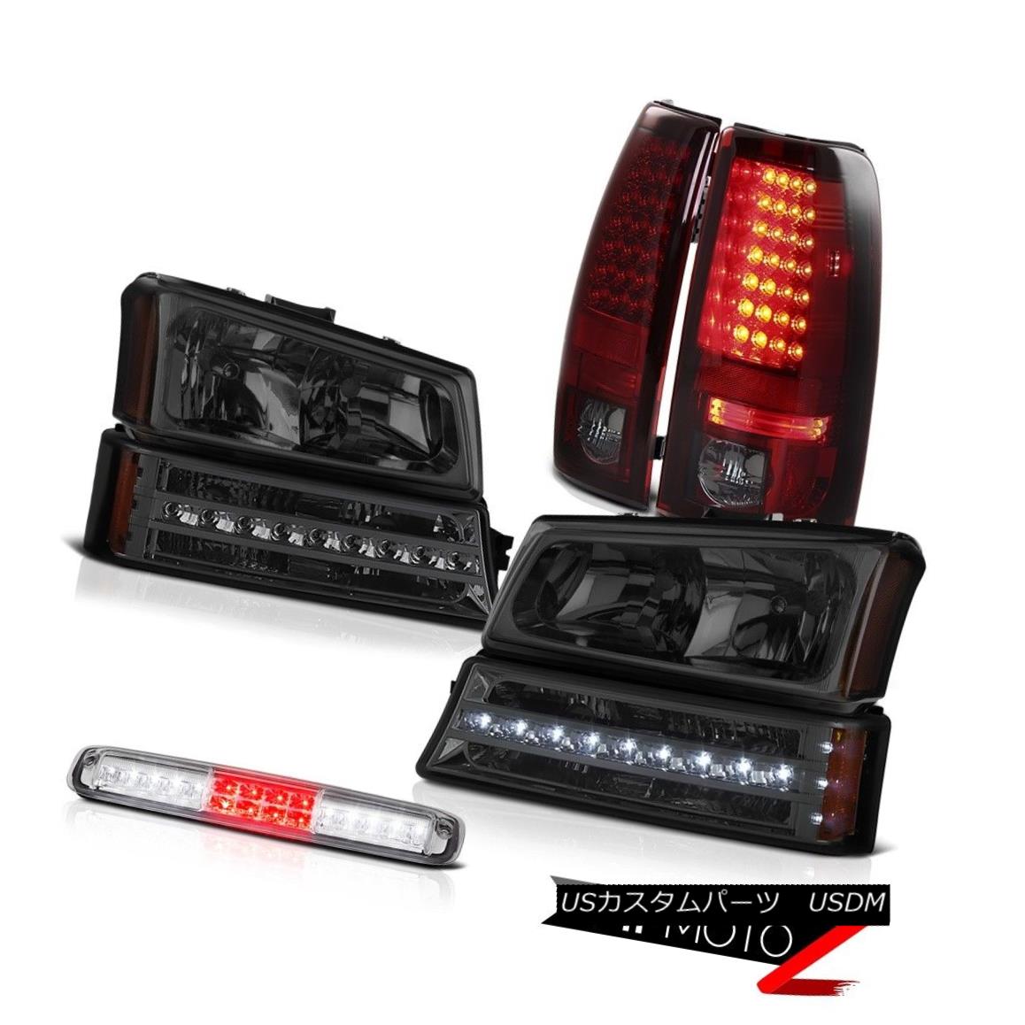 テールライト 03-06 Chevy Silverado Roof Cab Lamp Smoked Headlamps Turn Signal Tail Lights 03-06 Chevy Silverado Roof Cab Lampスモークヘッドランプターンシグナルテールライト 【並行輸入品】