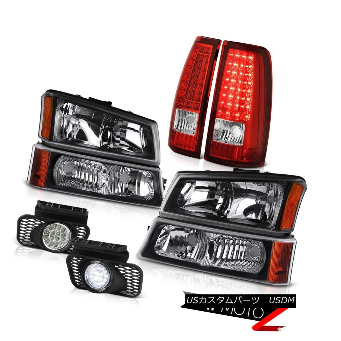 テールライト 2003-2006 Silverado 1500 Fog Lights Bloody Red Tail Lamps Signal Light Headlamps 2003-2006 Silverado 1500フォグライトブラッディレッドテールランプシグナルライトヘッドランプ 【並行輸入品】