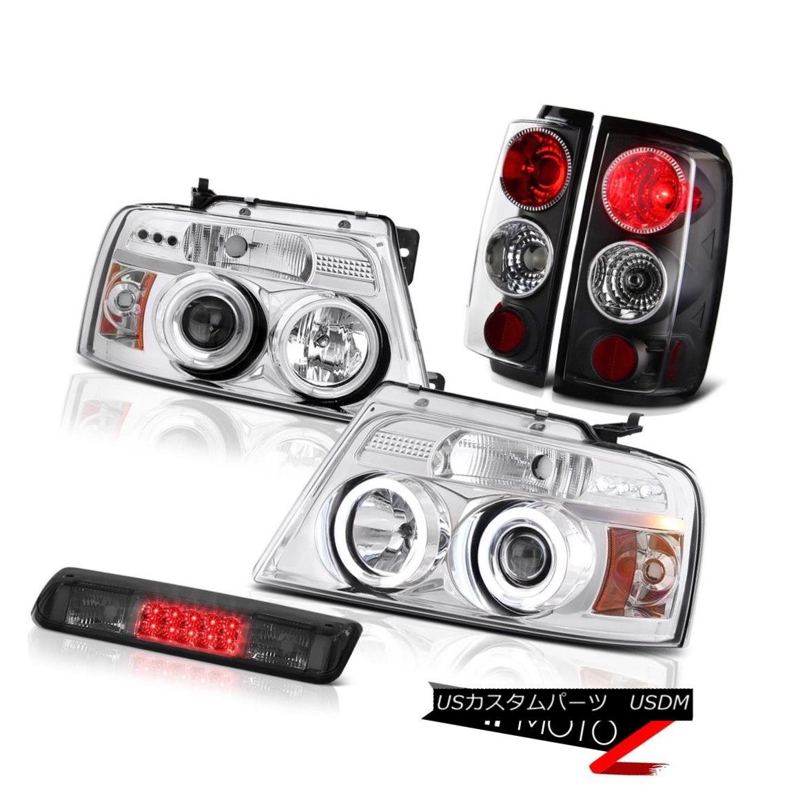 テールライト 04-08 Ford F150 XL 3rd Brake Lamp Euro Chrome Headlamps Tail Lights Brightest 04-08 Ford F150 XL第3ブレーキランプユーロクロームヘッドランプテールライトブライト 【並行輸入品】