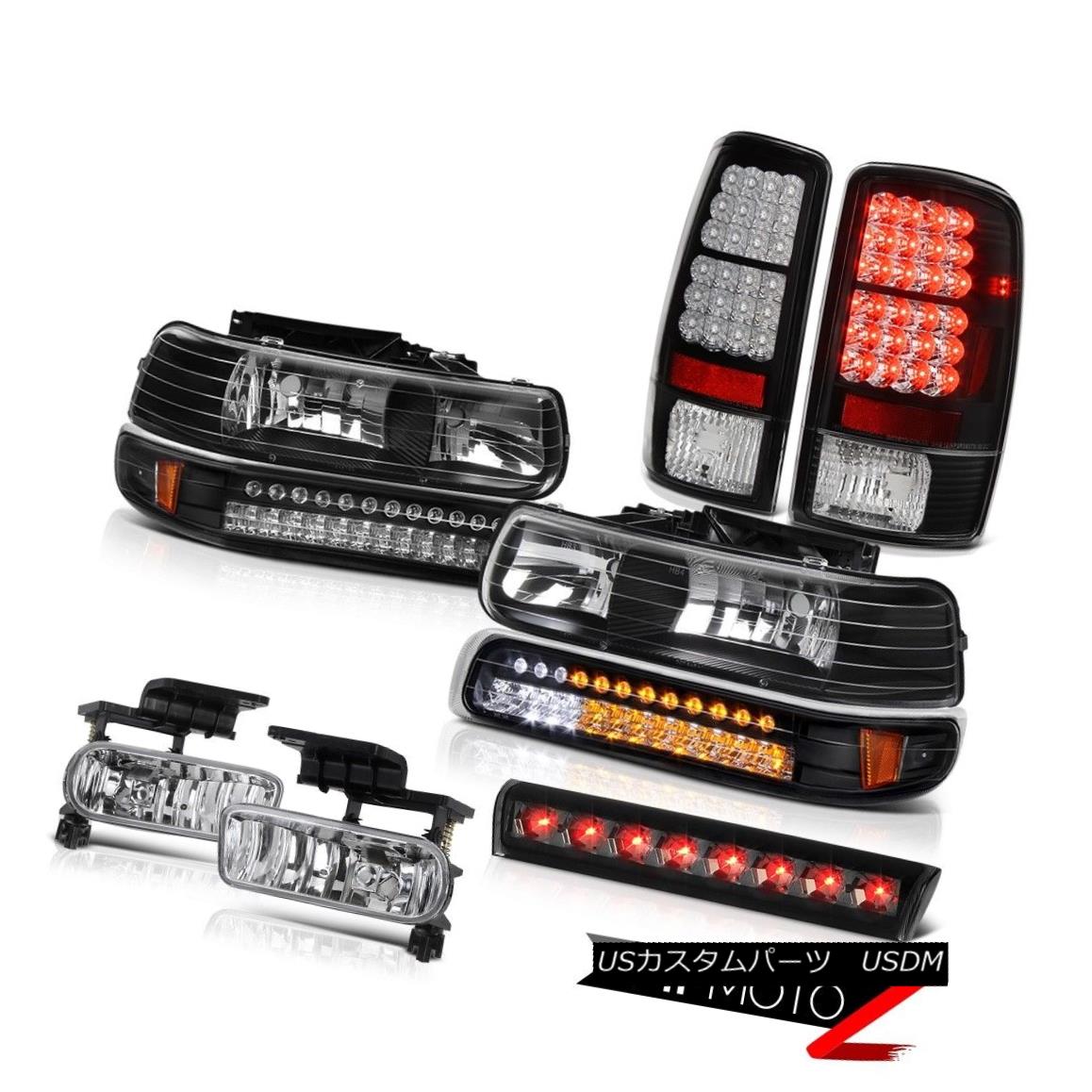 テールライト 2000-2006 Tahoe LS Smoked third brake lamp euro chrome fog lamps tail Headlamps 2000-2006タホLSスモーク3番ブレーキランプユーロクロームフォグランプテールヘッドランプ 【並行輸入品】