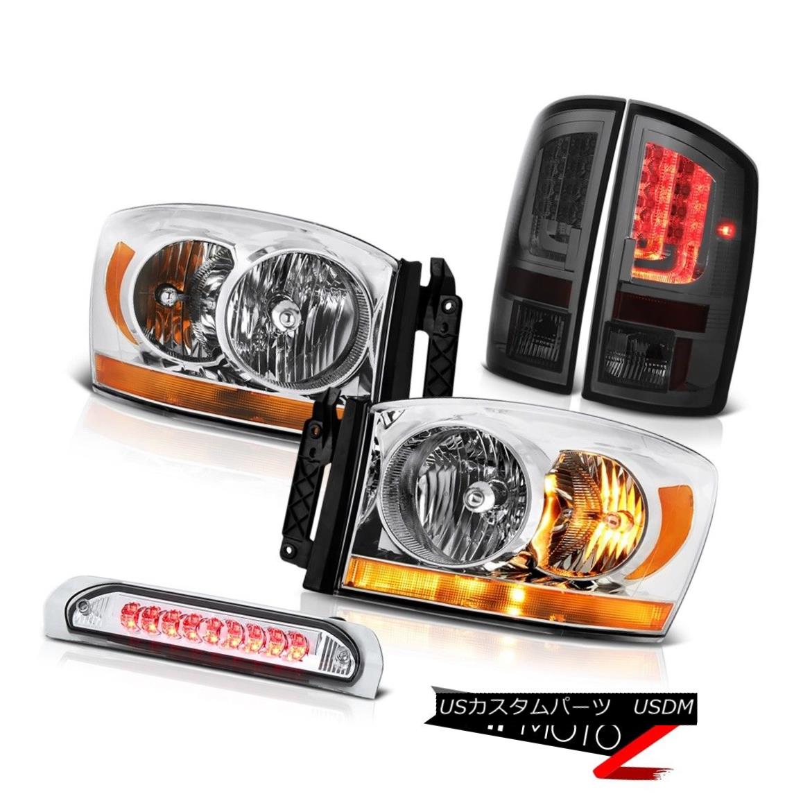 テールライト 2006 Ram SLT Titanium Smoke Tail Brake Lamps Headlights Roof Cab Light Tron Tube 2006ラムSLTチタン煙テールブレーキランプヘッドライトルーフキャブライトトロンチューブ 【並行輸入品】