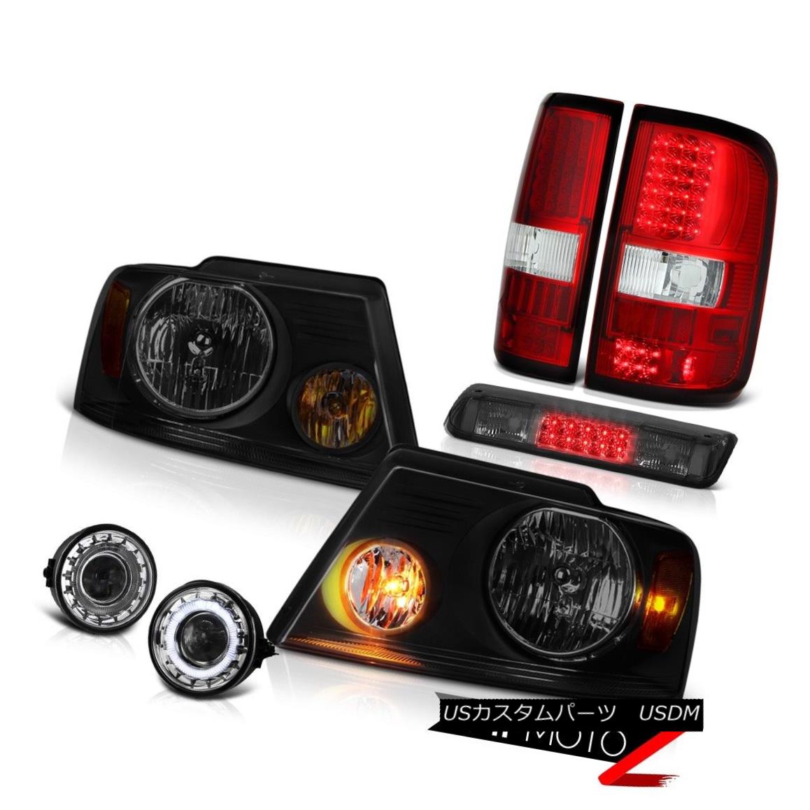 テールライト 06-08 Ford F150 Lariat Foglamps Roof Cab Lamp Smoke Tinted Headlamps Taillamps 06-08 Ford F150 Lariat Foglampsルーフキャブ・ランプ煙がかかったヘッドランプ・タイルランプ 【並行輸入品】