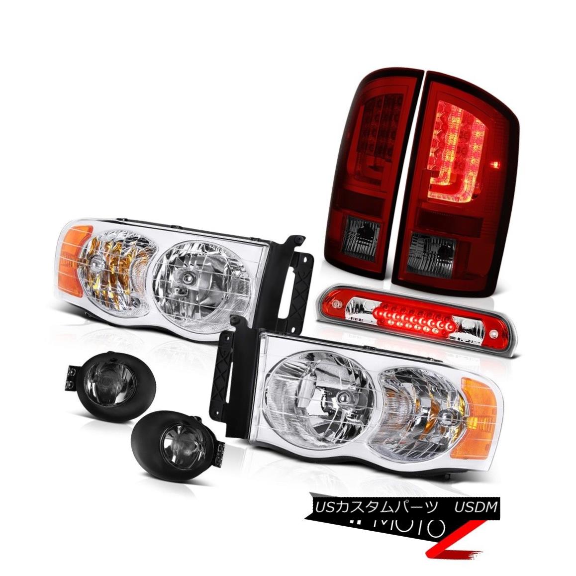 テールライト 2002-2005 Dodge Ram 1500 4.7L Tail Lights Fog Lamps Headlights Roof Brake Lamp 2002-2005 Dodge Ram 1500 4.7Lテールライトフォグランプヘッドライトルーフブレーキランプ 【並行輸入品】