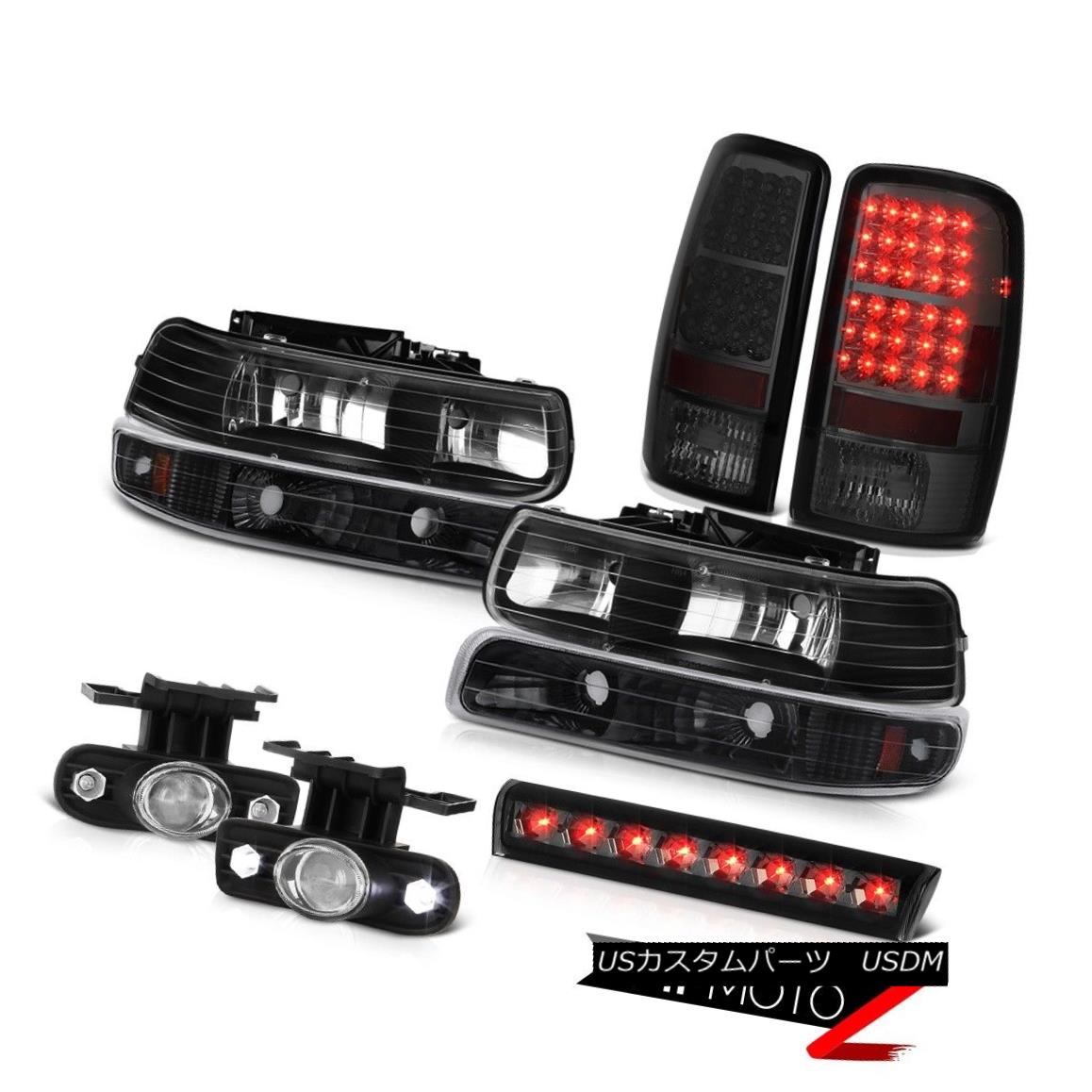 テールライト 2000-2006 Tahoe LS Roof brake light fog lights taillights raven black headlamps 2000-2006タホLSルーフブレーキライトフォグライトテールライトレーヴンブラックヘッドランプ 【並行輸入品】