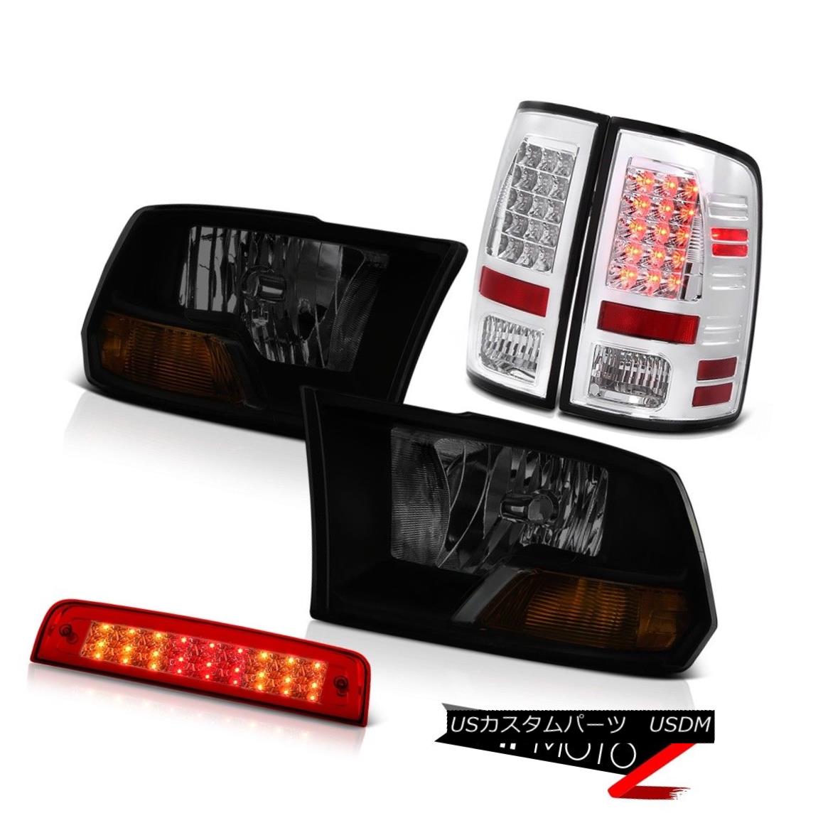 テールライト 2010-2018 Ram 2500 6.4L 3RD Brake Lamp CrySTal Clear Rear Lamps Headlights SMD 2010-2018 Ram 2500 6.4L 3RDブレーキランプCrySTalクリアリアライトヘッドライトSMD 【並行輸入品】