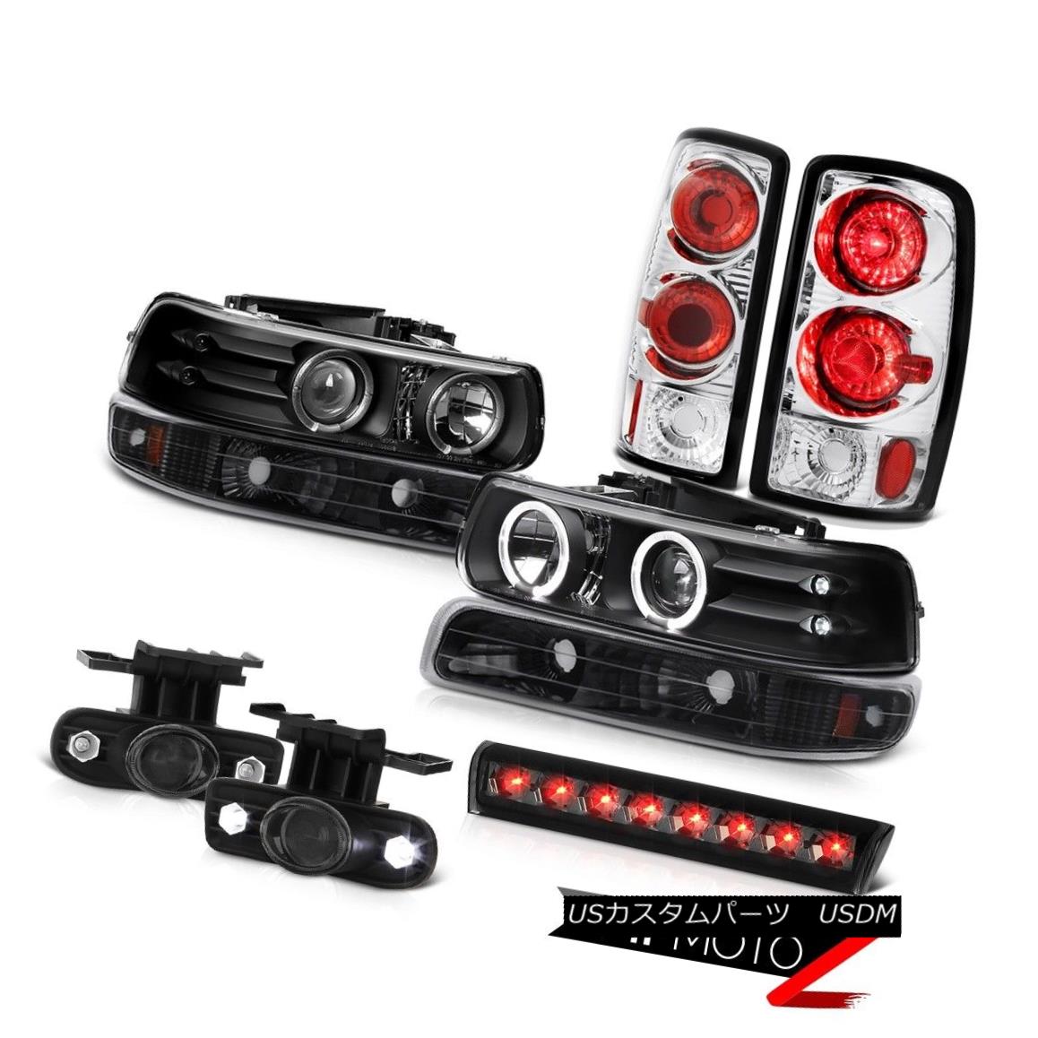 テールライト 2000-2006 Tahoe 4X4 Roof brake lamp foglamps rear lights black parking Headlamps 2000-2006タホ4X4ルーフブレーキランプフォグランプリアライトブラックパーキングヘッドランプ 【並行輸入品】