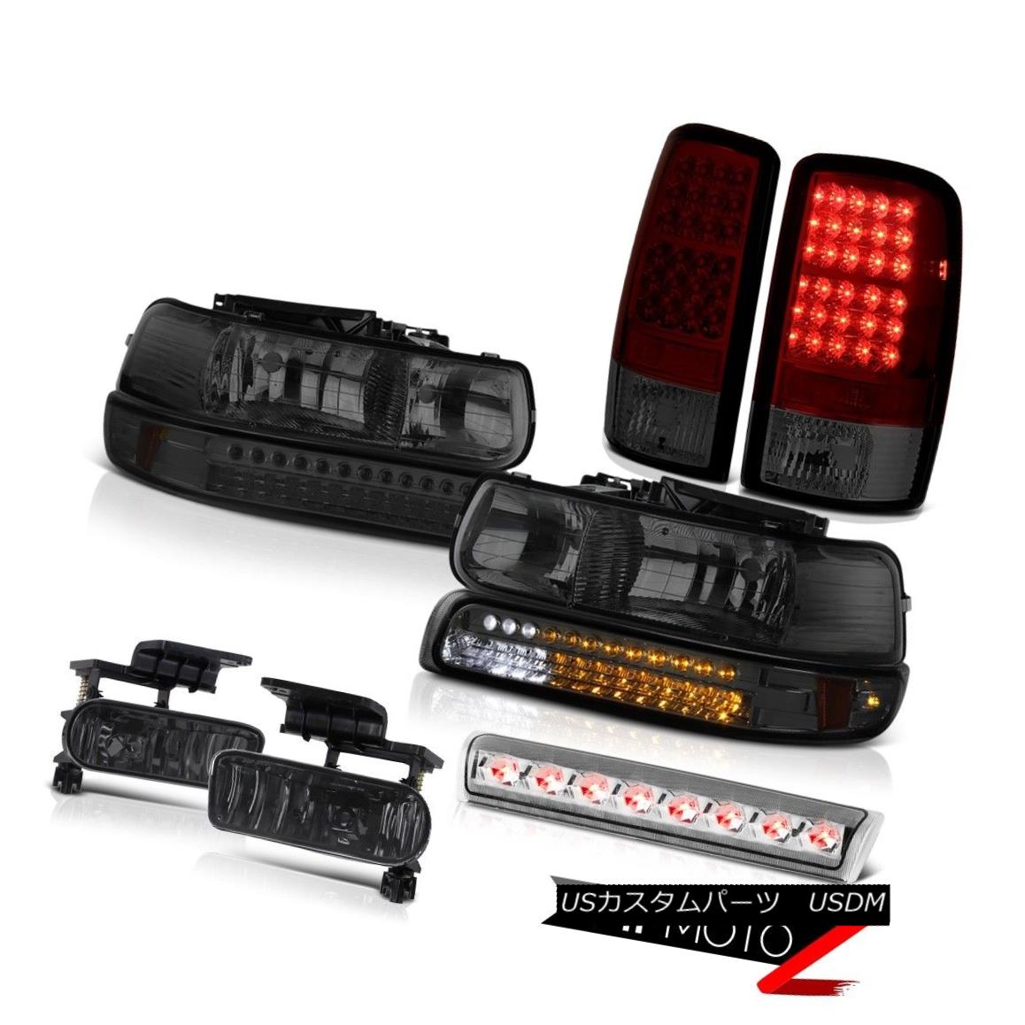 テールライト 2000-2006 Tahoe Z71 Headlamps red smoke taillights foglamps chrome roof cab lamp 2000-2006タホZ71ヘッドランプ赤煙テールライトフォグランプクローム屋根キャブランプ 【並行輸入品】