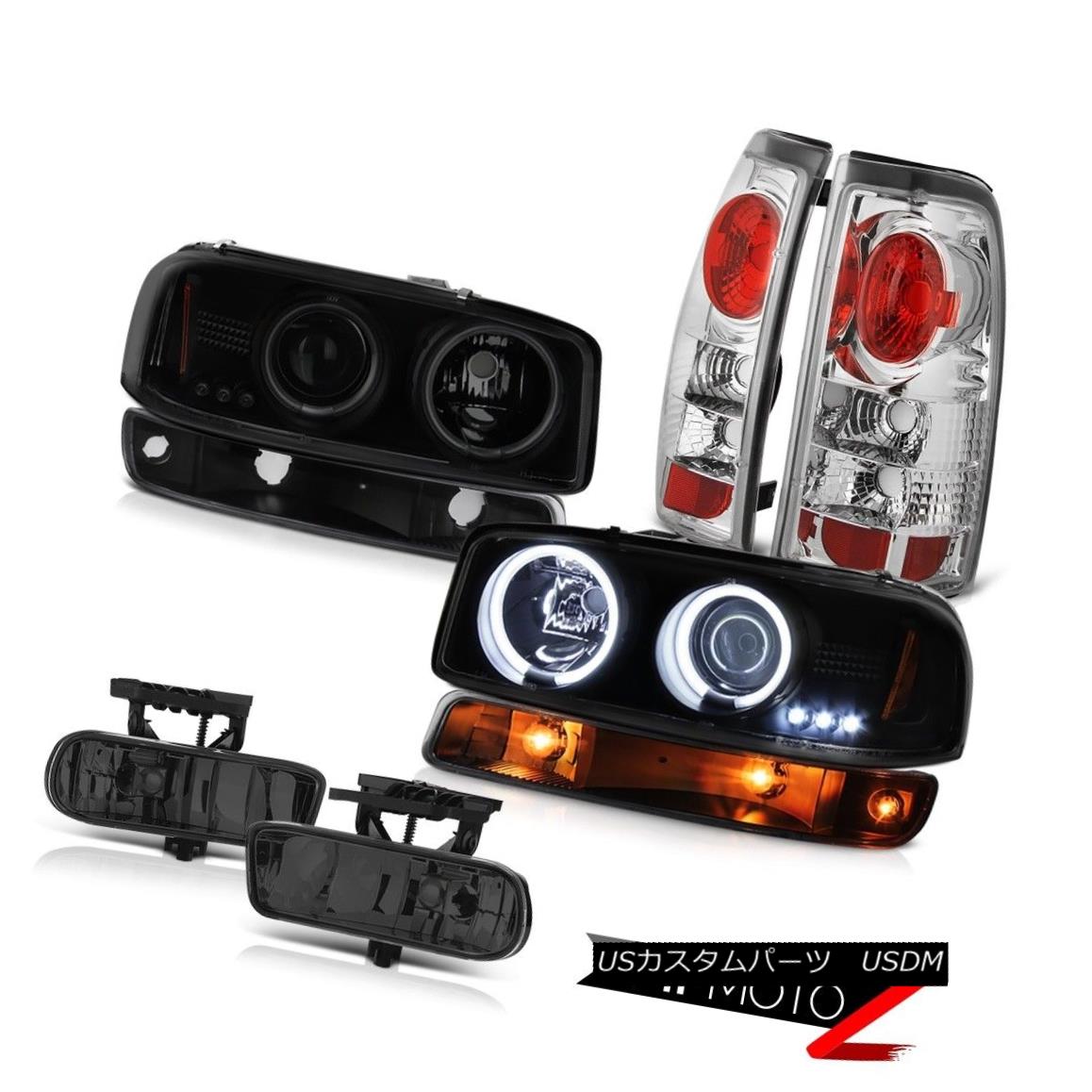 テールライト 99-02 Sierra 6.0L Smoked fog lights tail lamps black turn signal ccfl headlights 99-02 Sierra 6.0Lスモークフォグライトテールランプブラックターンシグナルccflヘッドライト 【並行輸入品】