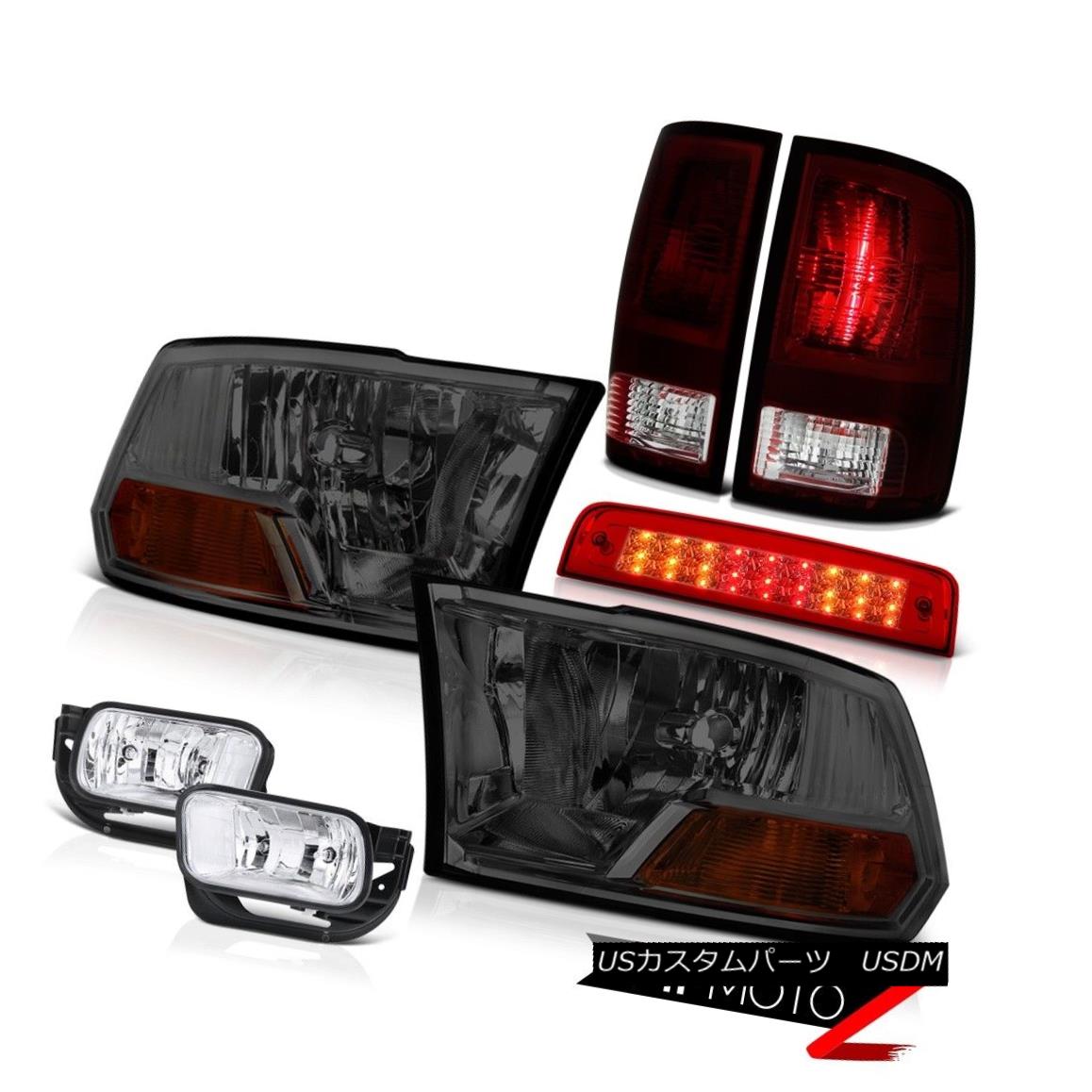 テールライト 09-13 Ram 1500 SLT 3RD Brake Light Fog Lamps Tail Headlamps LED \
