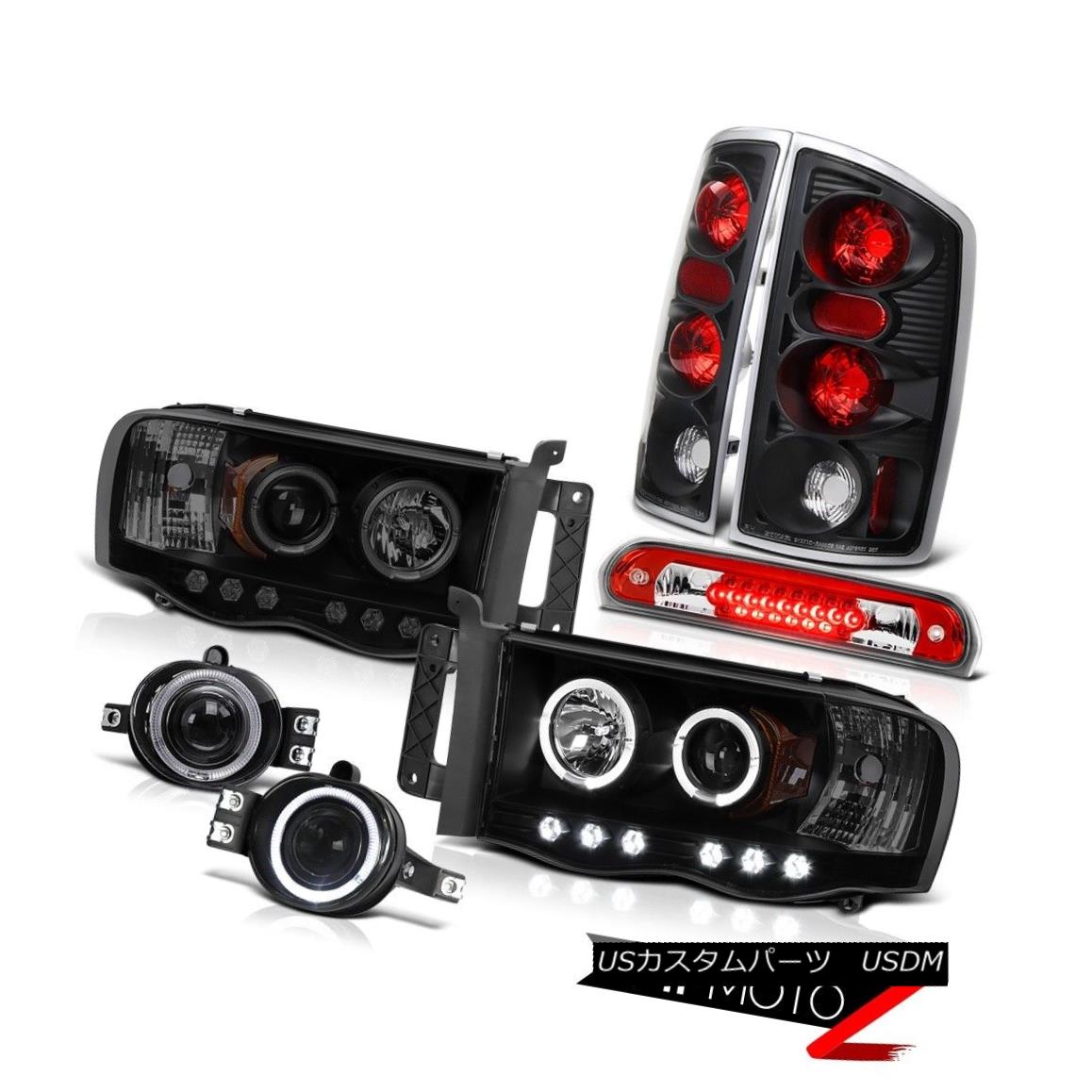 テールライト 02 03 04 Ram WS Halo Projector Headlights Rear Brake Lights Foglamps 3rd Red LED 02 03 04ラムWSハロープロジェクターヘッドライトリアブレーキライトフォグライト第3赤色LED 【並行輸入品】