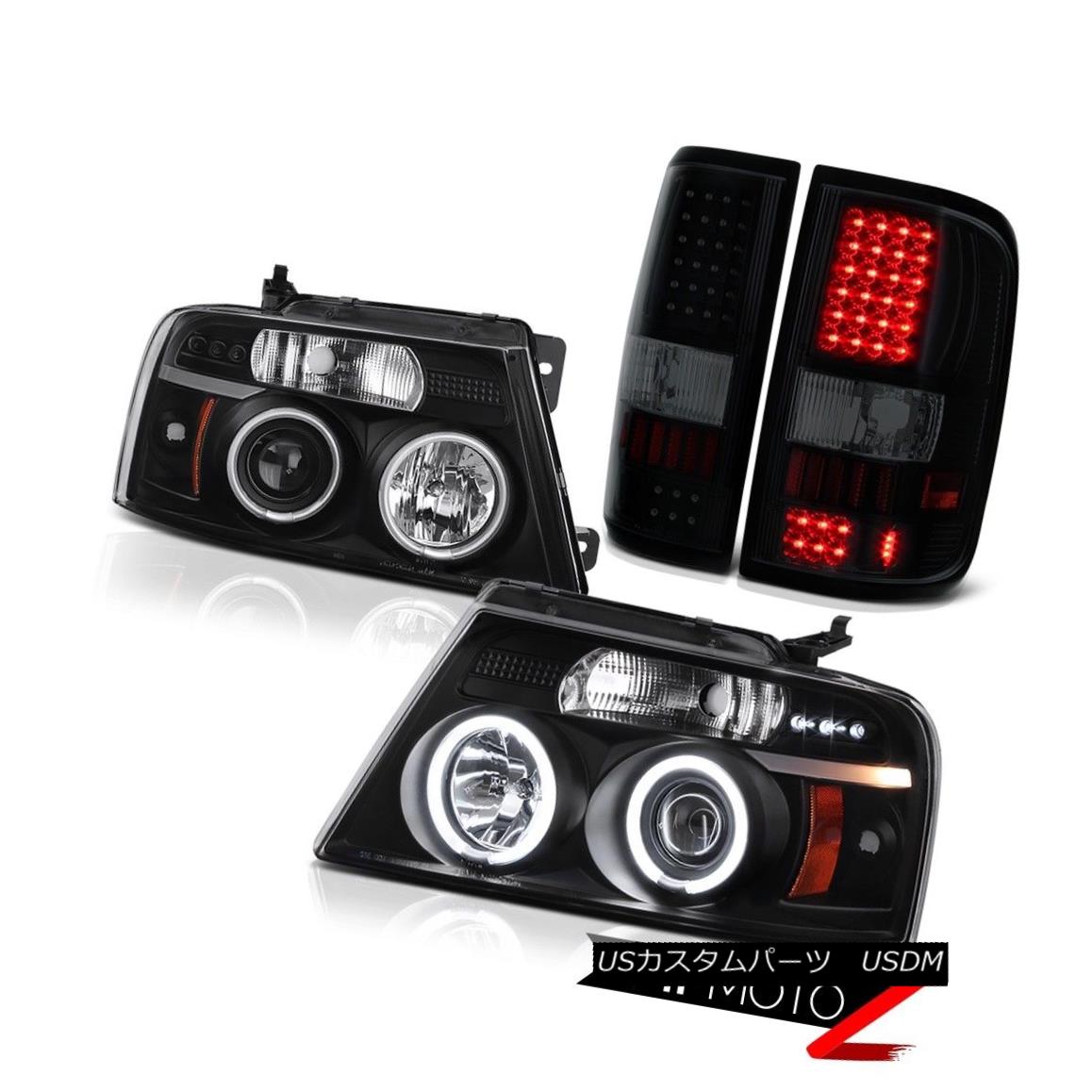 テールライト 04-08 Ford F150 FX4 Tail Brake Lamps Headlamps LED SMD CCFL Angel Eye Brightest 04-08 Ford F150 FX4テールブレーキランプヘッドランプLED SMD CCFL Angel Eye Brightest 【並行輸入品】