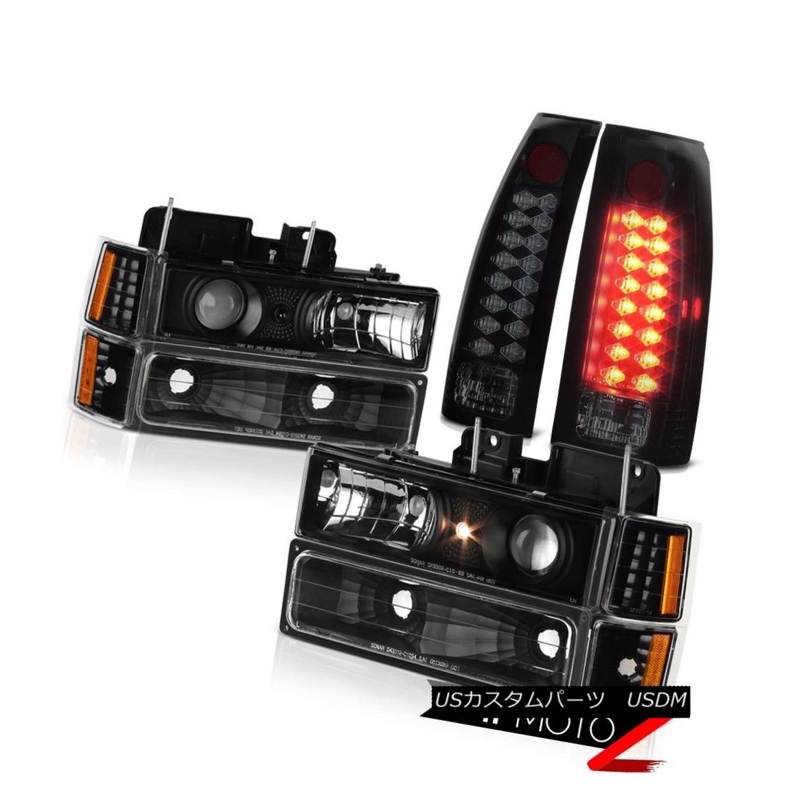 テールライト 94-00 C2500 C3500 K2500 K3500 Smoke LED Brake Tail Light Headlight DRL Projector 94-00 C2500 C3500 K2500 K3500煙LEDブレーキテールライトヘッドライトDRLプロジェクター 【並行輸入品】