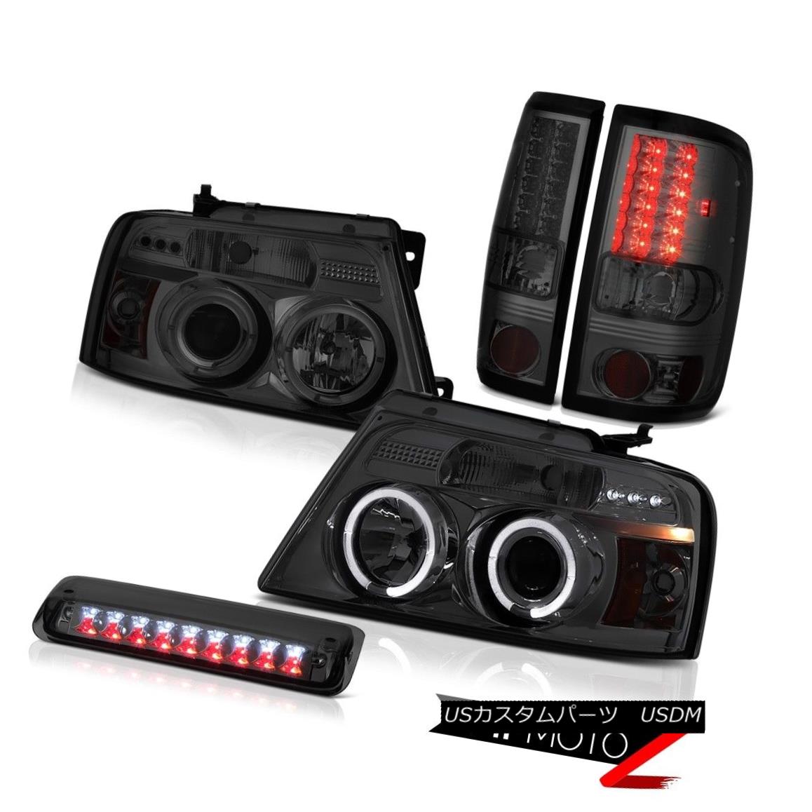 テールライト 2004-2008 Ford F150 XLT Roof Brake Light Headlamps Tail Lamps LED Halo Ring SMD 2004-2008フォードF150 XLTルーフブレーキライトヘッドランプテールランプLEDハローリングSMD 【並行輸入品】