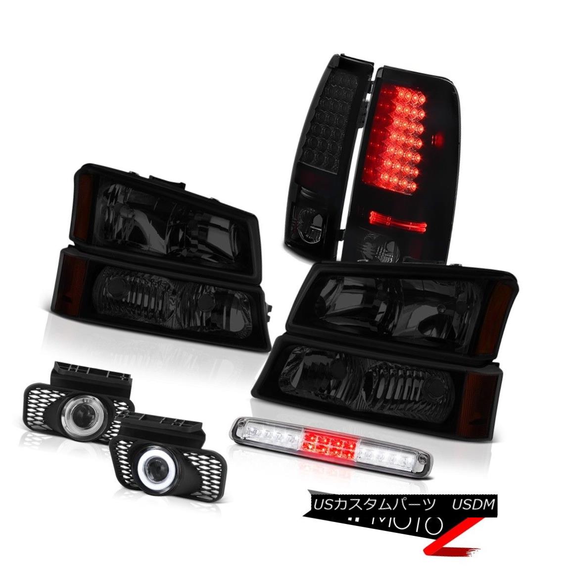 テールライト 03-06 Silverado 2500Hd Clear Chrome 3RD Brake Lamp Fog Lights Parking Headlights 03-06 Silverado 2500Hdクリアクローム3RDブレーキランプフォグライトパーキングヘッドライト 【並行輸入品】