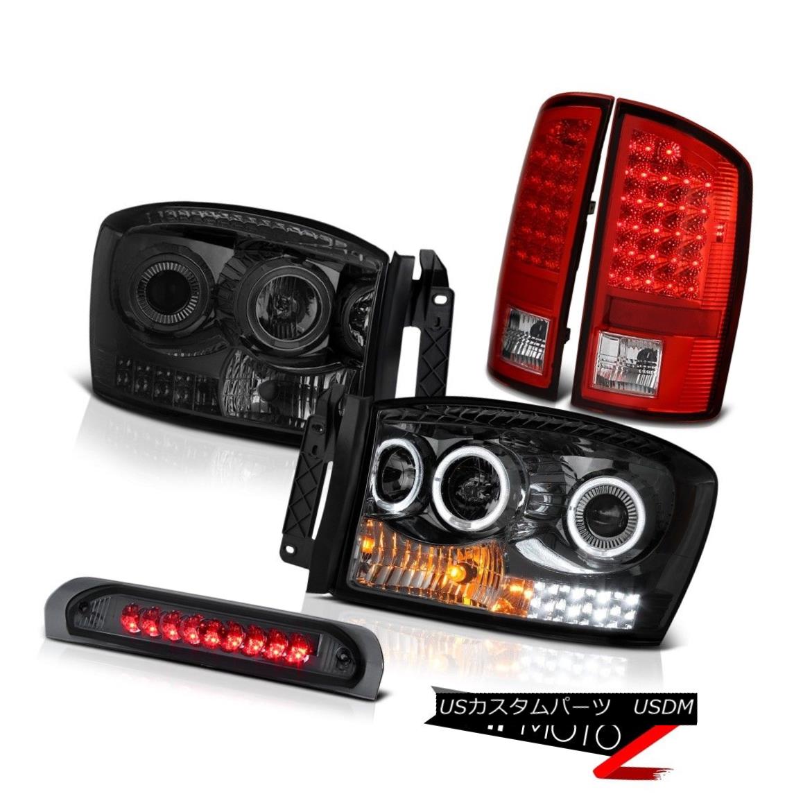 テールライト 2007-2008 Dodge Ram 1500 5.9L Headlights Roof Brake Lamp Red Tail Lights LED SMD 2007-2008ダッジラム1500 5.9LヘッドライトルーフブレーキランプレッドテールライトLED SMD 【並行輸入品】
