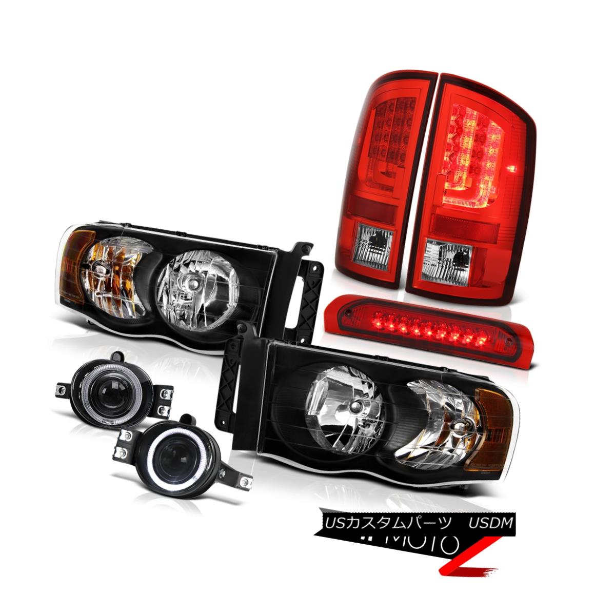 テールライト 02-05 Dodge Ram 2500 3500 SLT Red Taillamps Headlamps Foglights High STop Light 02-05 Dodge Ram 2500 3500 SLTレッドタイルランプヘッドランプFoglights High STOPライト 【並行輸入品】
