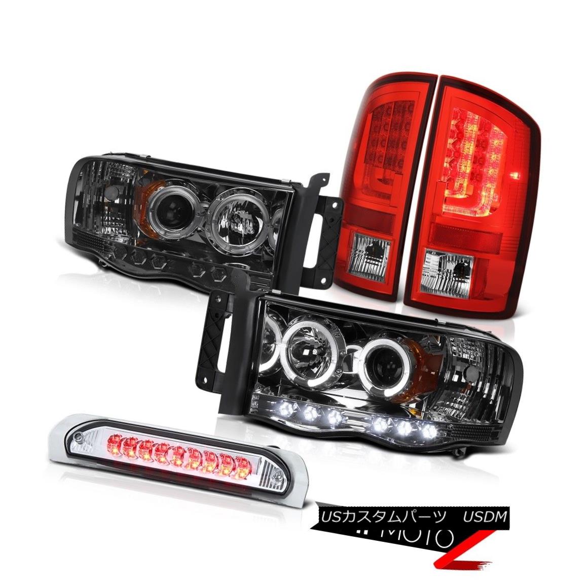 テールライト 02-05 Dodge Ram 1500 1500 3.7L Red Clear Taillights Headlights Roof Brake Lamp 02-05 Dodge Ram 1500 1500 3.7Lレッドクリアテールライトヘッドライトルーフブレーキランプ 【並行輸入品】