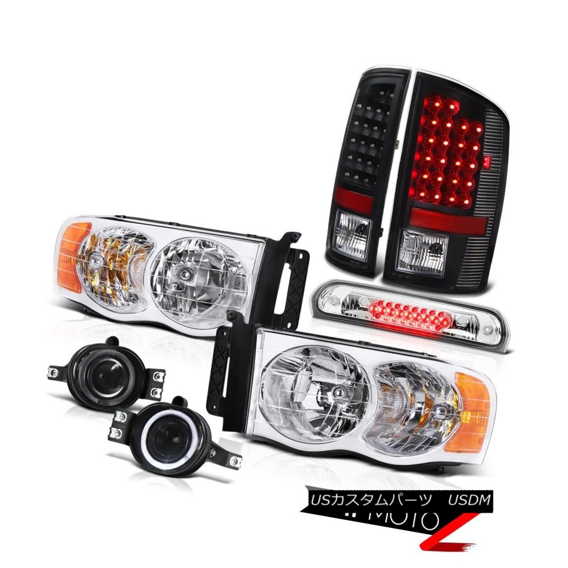 テールライト 02 03 04 05 Dodge Ram Euro Headlights LED Taillamps Smoke Fog High Brake Cargo 02 03 04 05ドッジ・ラム・ユーロヘッドライトLEDタイルランプスモーク・フォグハイ・ブレーキ・カーゴ 【並行輸入品】