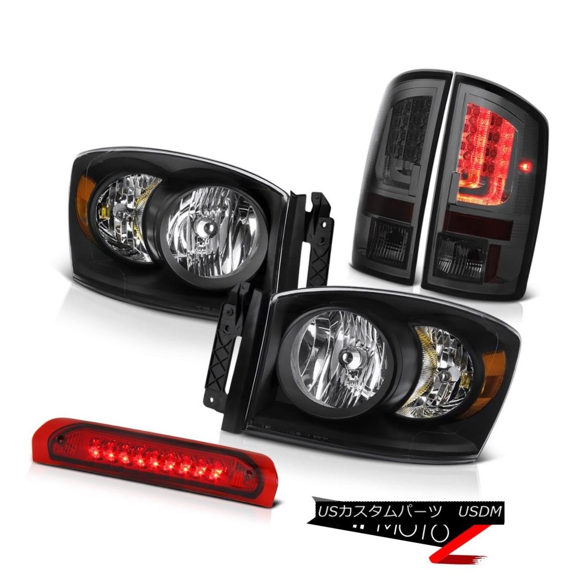 テールライト 2006 Ram 5.9L Taillamps Headlights 3RD Brake Light Factory STyle LED Assembly 2006 Ram 5.9Lタイルランプヘッドライト3RDブレーキライト工場STyle LEDアセンブリ 【並行輸入品】