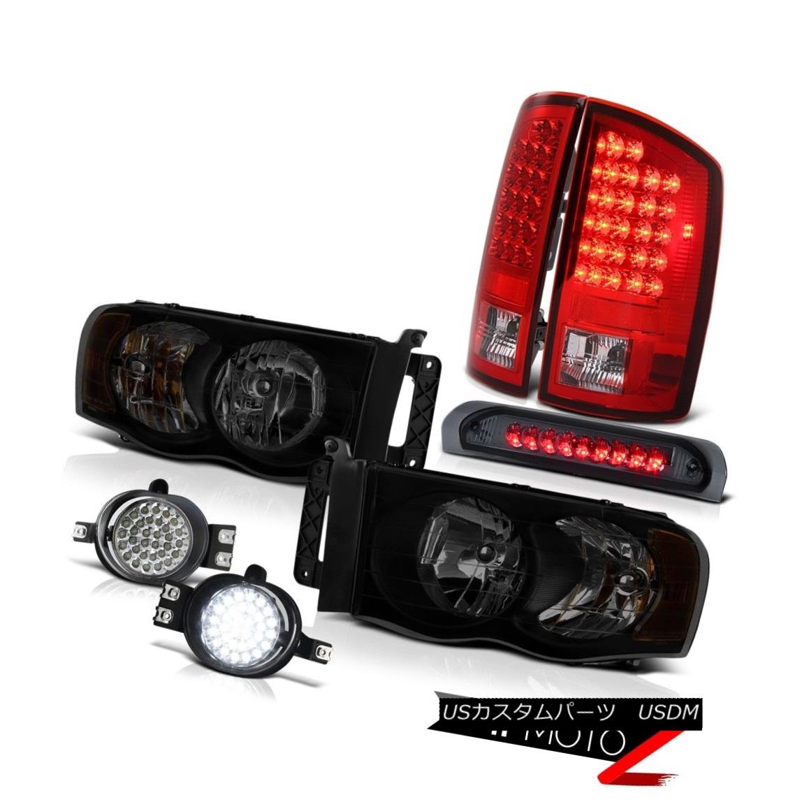 テールライト 2002-2005 Dodge Ram 1500 4.7L Headlights Foglamps 3RD Brake Lamp Red Tail Lamps 2002-2005 Dodge Ram 1500 4.7Lヘッドライトフォグランプ3RDブレーキランプレッドテールランプ 【並行輸入品】