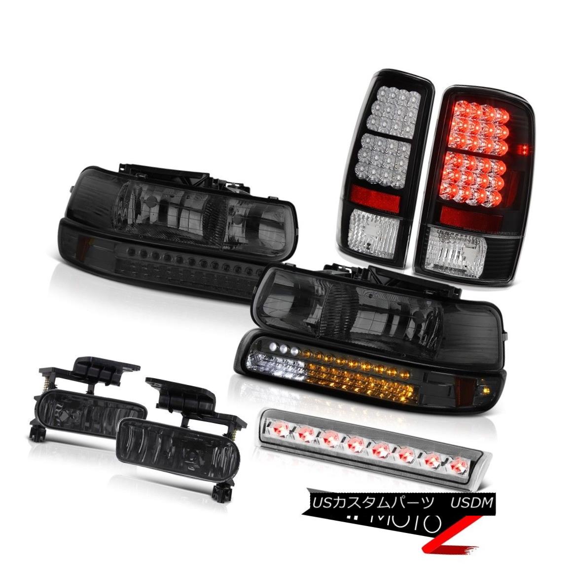 テールライト 2000-2006 Tahoe LS Smokey headlamps black rear brake lamps fog chrome third Lamp 2000-2006タホLSスモーキーヘッドランプブラックリアブレーキランプフォグクロム第3ランプ 【並行輸入品】