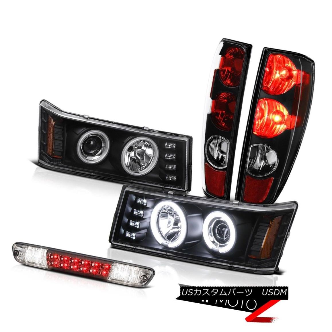 テールライト 2004-2012 GMC Canyon Infinity Black Tail Lamp Smoked 3Rd Brake CCFL Head Pair 2004-2012 GMCキャニオンインフィニティブラックテールランプスモーク3RdブレーキCCFLヘッドペア 【並行輸入品】