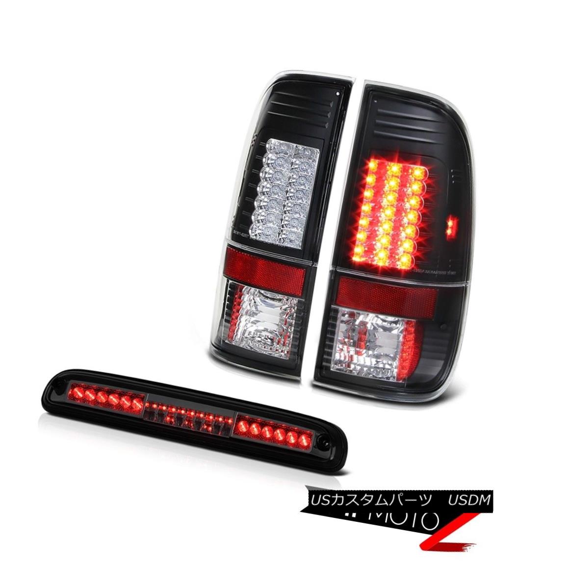 テールライト 08 09 10 Ford F-250 F-350 5.4L Black LED Tail Lights Smoke SMD Third Brake Cargo 08 09 10フォードF-250 F-350 5.4LブラックLEDテールライトスモークSMD第3ブレーキカーゴ 【並行輸入品】