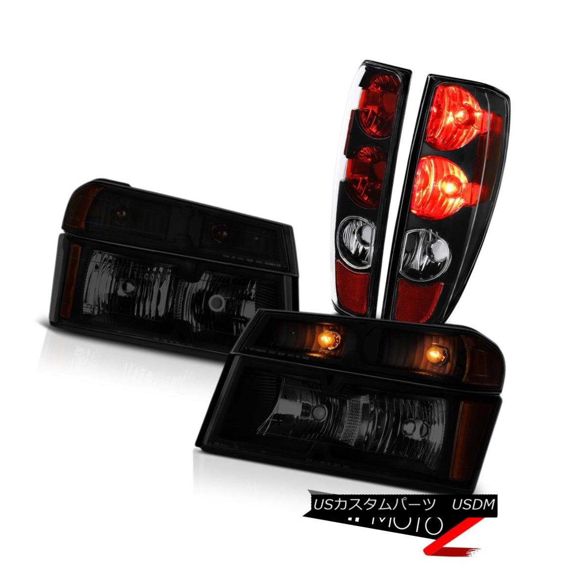 テールライト 2004-2012 Colorado Factory Style Tail Lights Dark Tinted Set Head Replacement 2004年?2012年コロラド工場のスタイルテールライトダークティントセットヘッド交換 【並行輸入品】