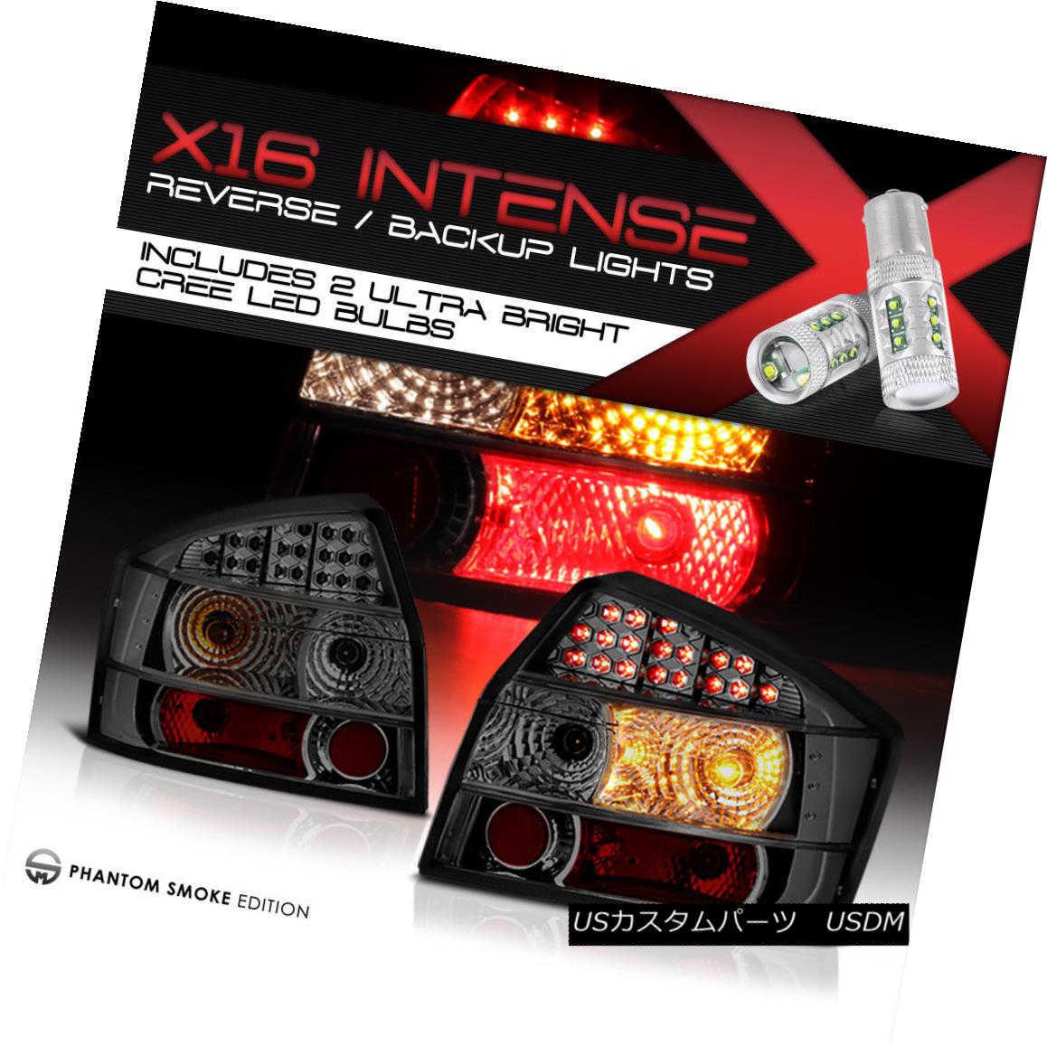 テールライト {Cree LED Reverse} Smoke 02-05 Audi LED Tail Lights Brake Sedan LH RH A4 S4 B6 {Cree LED Reverse}スモーク02-05アウディLEDテールライトブレーキセダンLH RH A4 S4 S4 【並行輸入品】