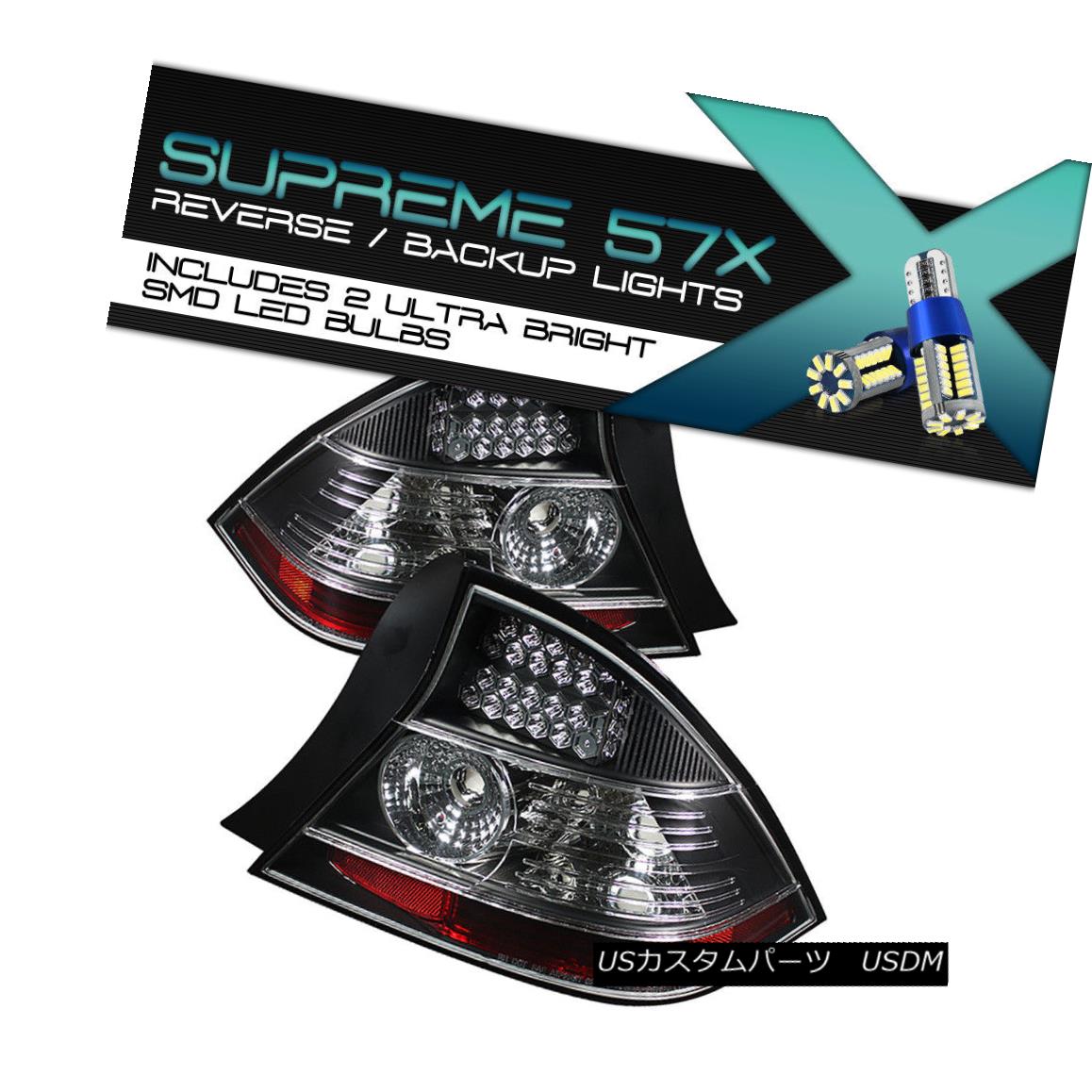 テールライト !360 DEGREE SMD REVERSE! Honda 04-05 Civic 2DR LED Black Tail Lights Rear Brake 360°SMD逆転！ ホンダ04-05シビック2DR LEDブラックテールライトリアブレーキ 【並行輸入品】