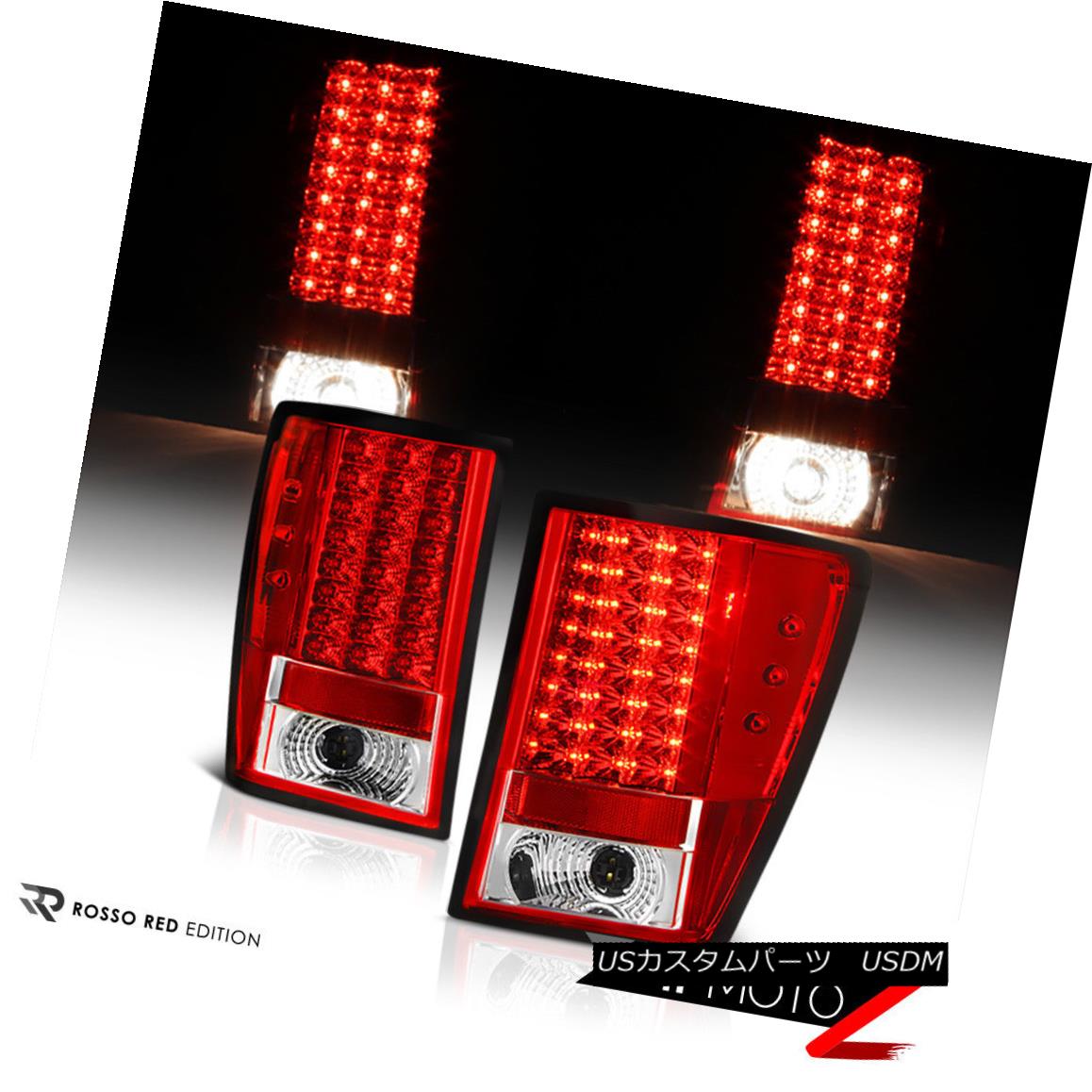 テールライト 2005-2006 GRAND CHEROKEE RED/CLEAR LED Brake Signal Lamp Tail Light Left+Right 2005-2006 GRAND CHEROKEE RED / CLEAR LEDブレーキ信号ランプテールライト左+右 【並行輸入品】