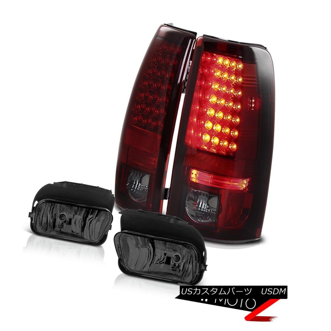 テールライト Burgundy Red SMD LED Taillights Driving Foglamp 2005 2006 Silverado Vortec Max ブルゴーニュレッドSMD LEDテールライトドライビングフォグライト2005 2006 Silverado Vortec Max 【並行輸入品】