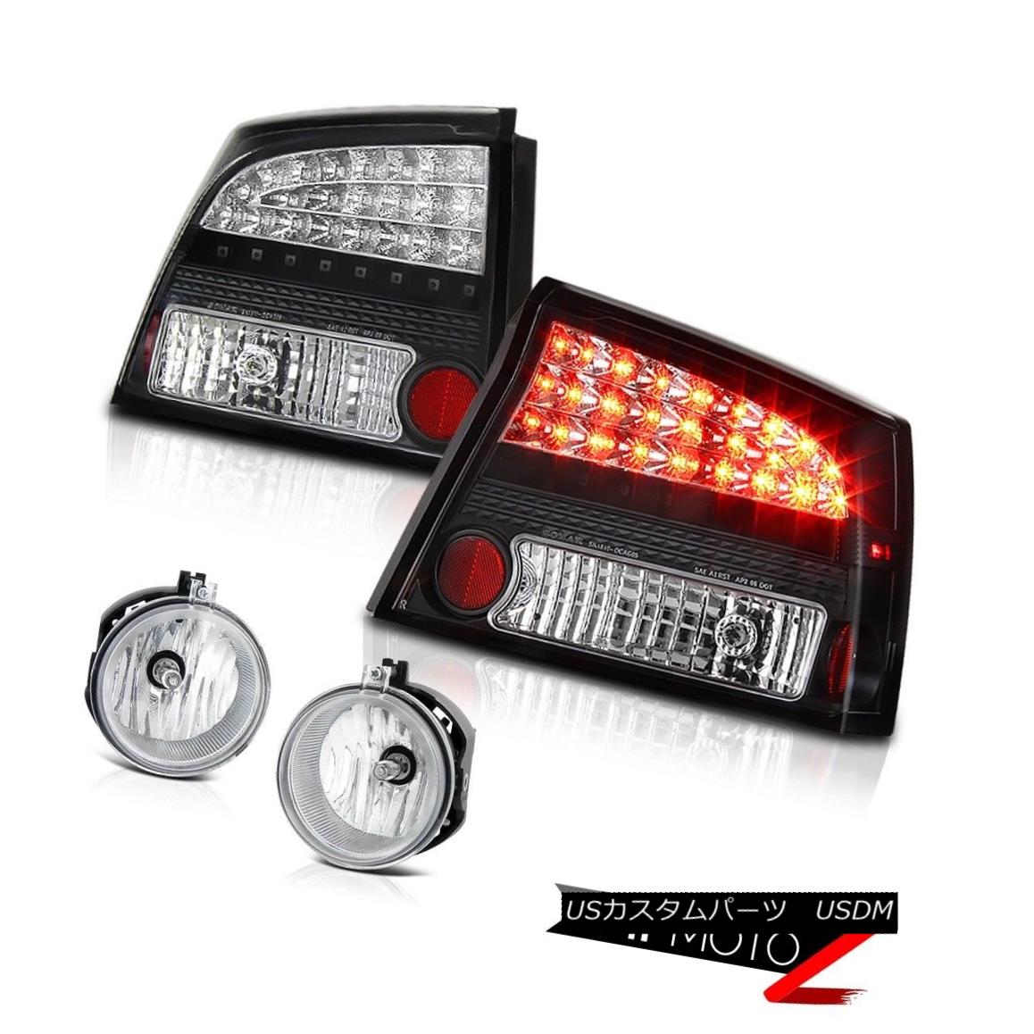 テールライト 2006-2008 Charger RT Black LED Taillight Brake Lamp Clear Factory Style Foglight 2006-2008充電器RTブラックLEDテールライトブレーキランプクリアファクトリースタイルFoglight 【並行輸入品】